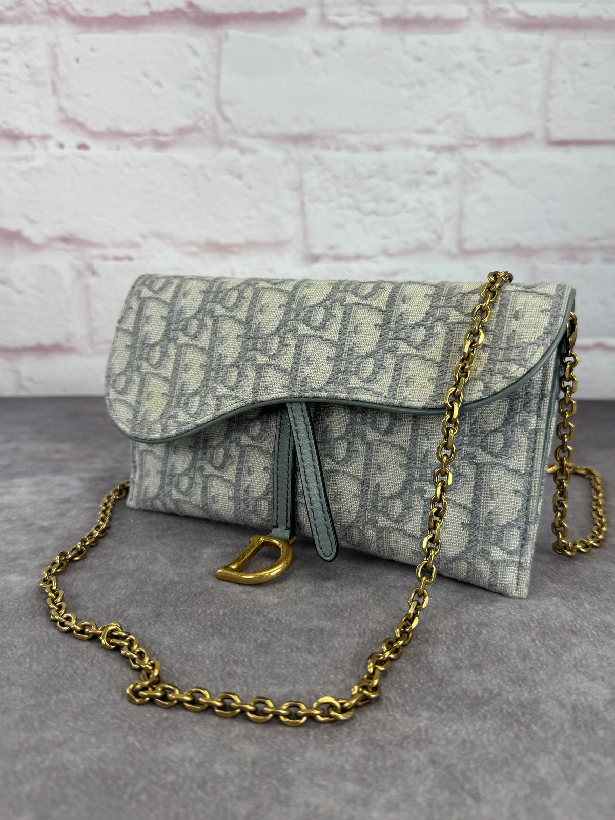 Christian Dior Oblique Saddle Pouch Crossbody