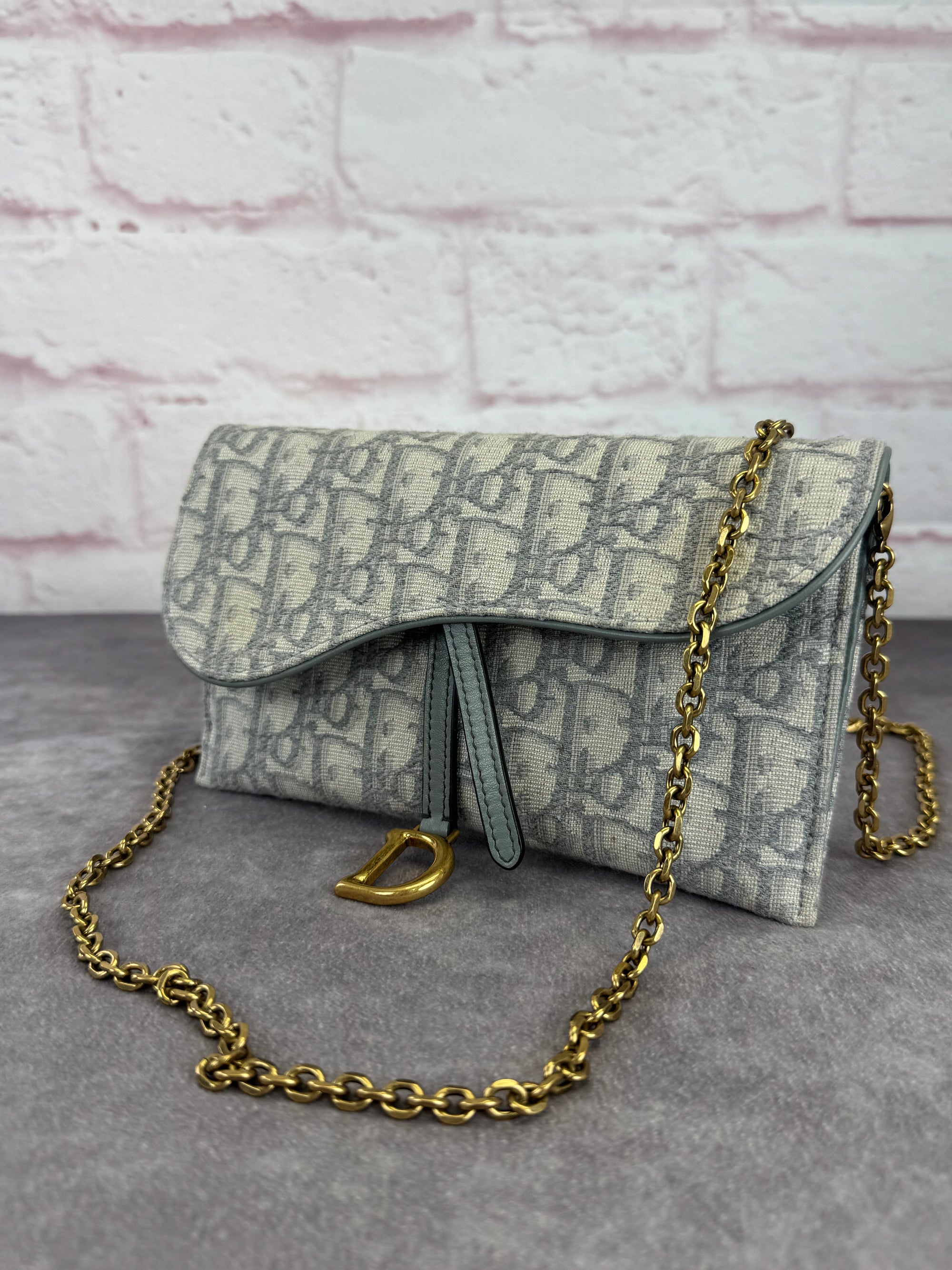 Christian Dior Oblique Saddle Pouch Crossbody