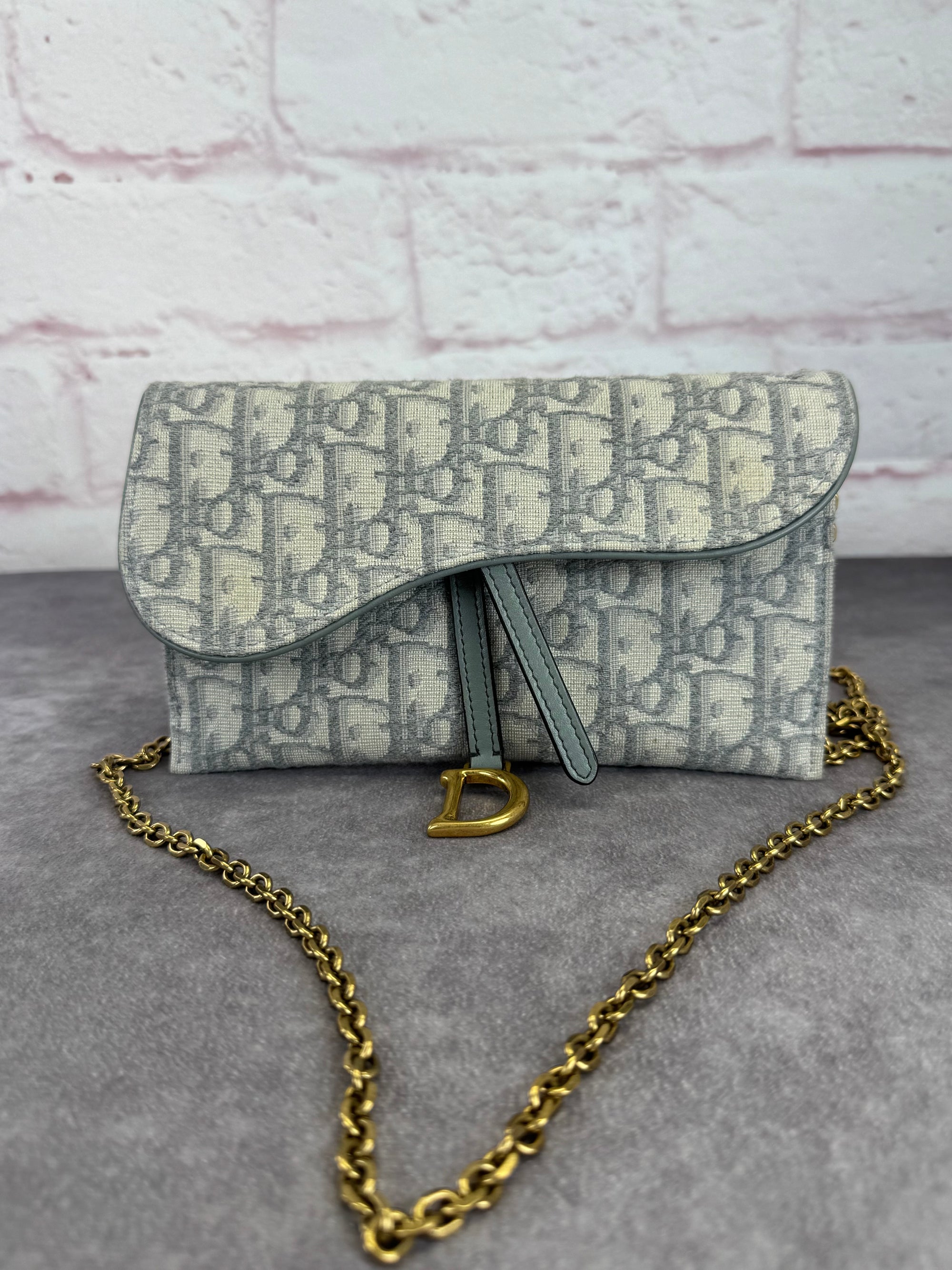 Christian Dior Oblique Saddle Pouch Crossbody