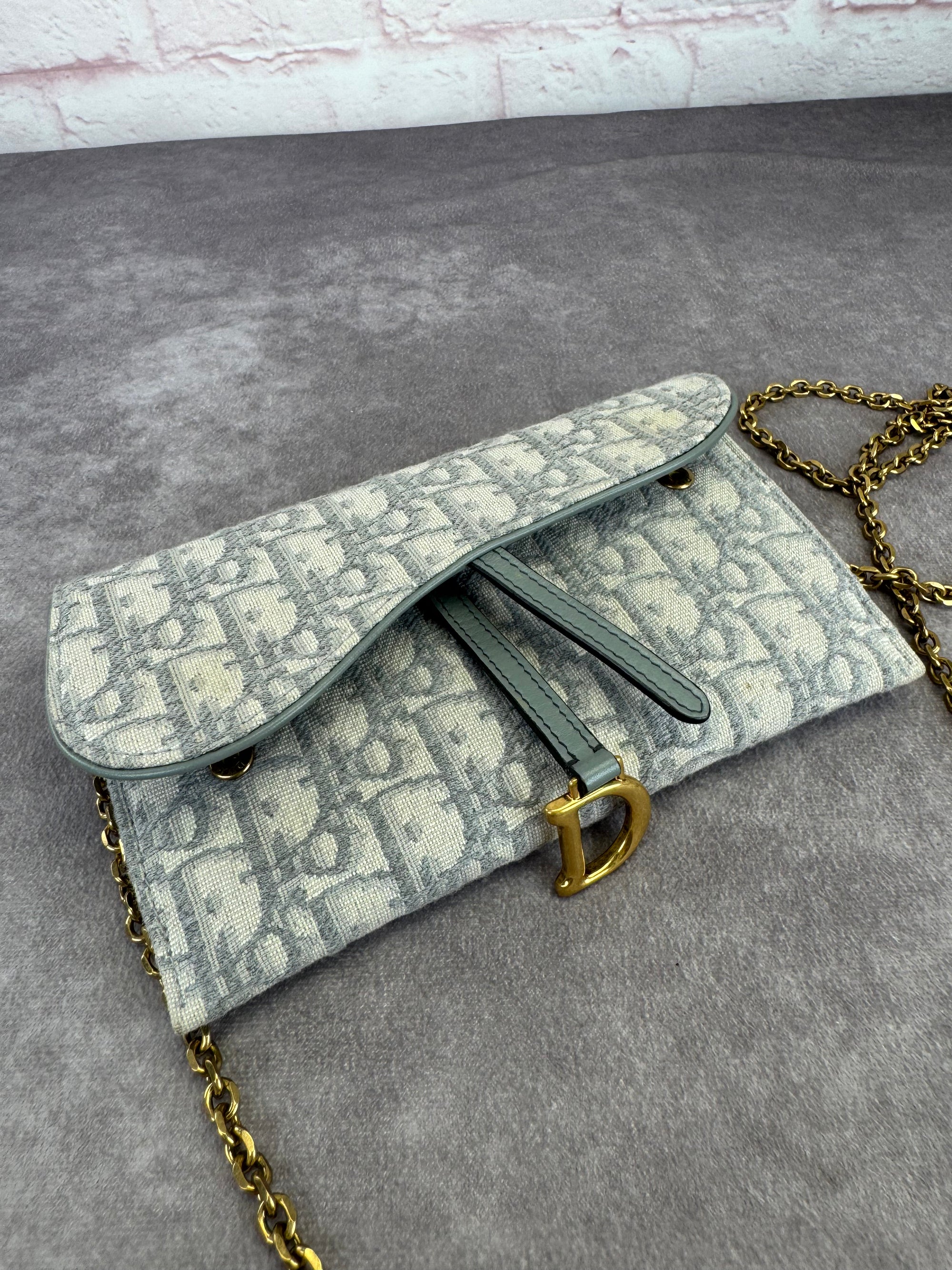 Christian Dior Oblique Saddle Pouch Crossbody