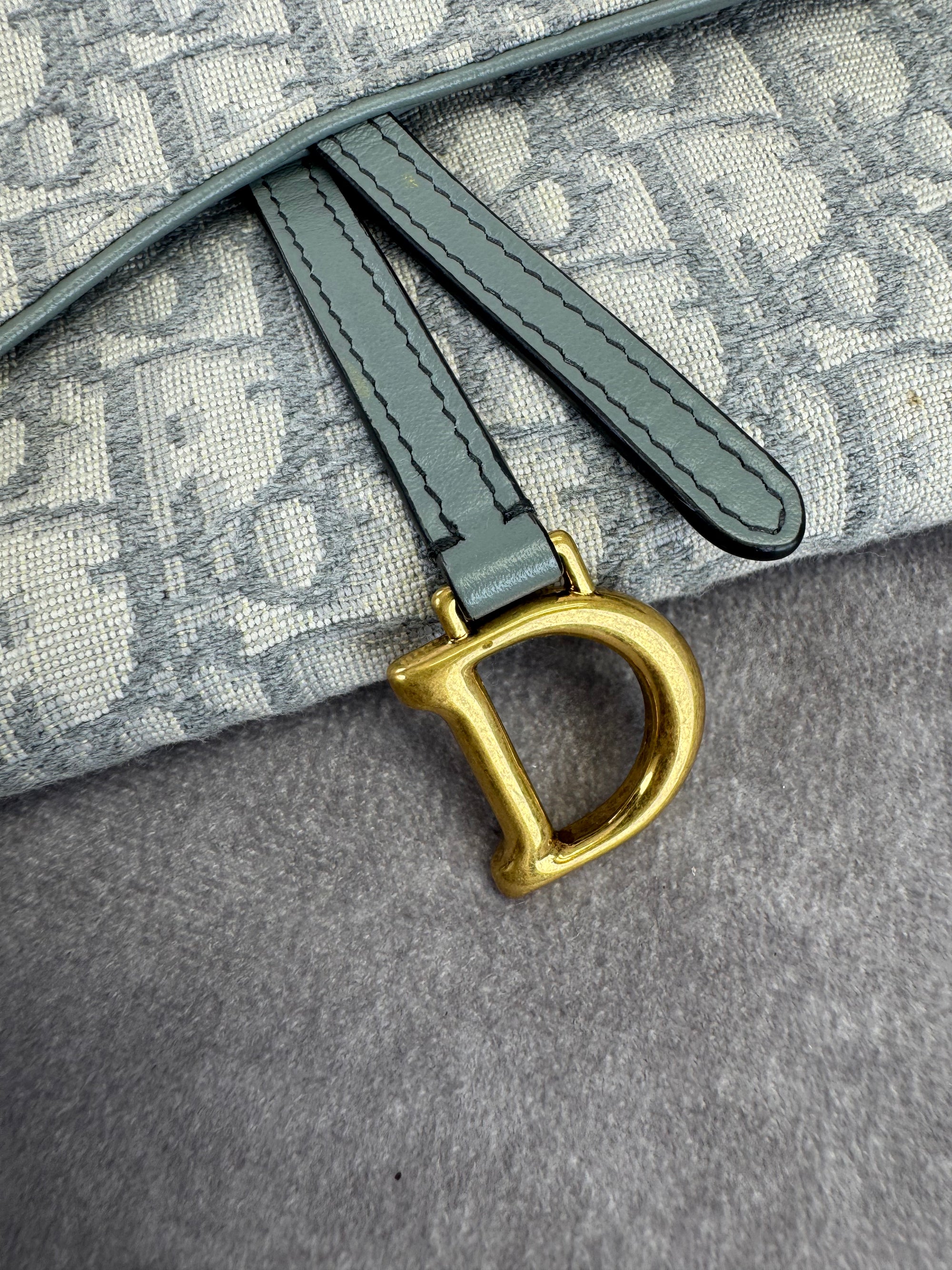 Christian Dior Oblique Saddle Pouch Crossbody