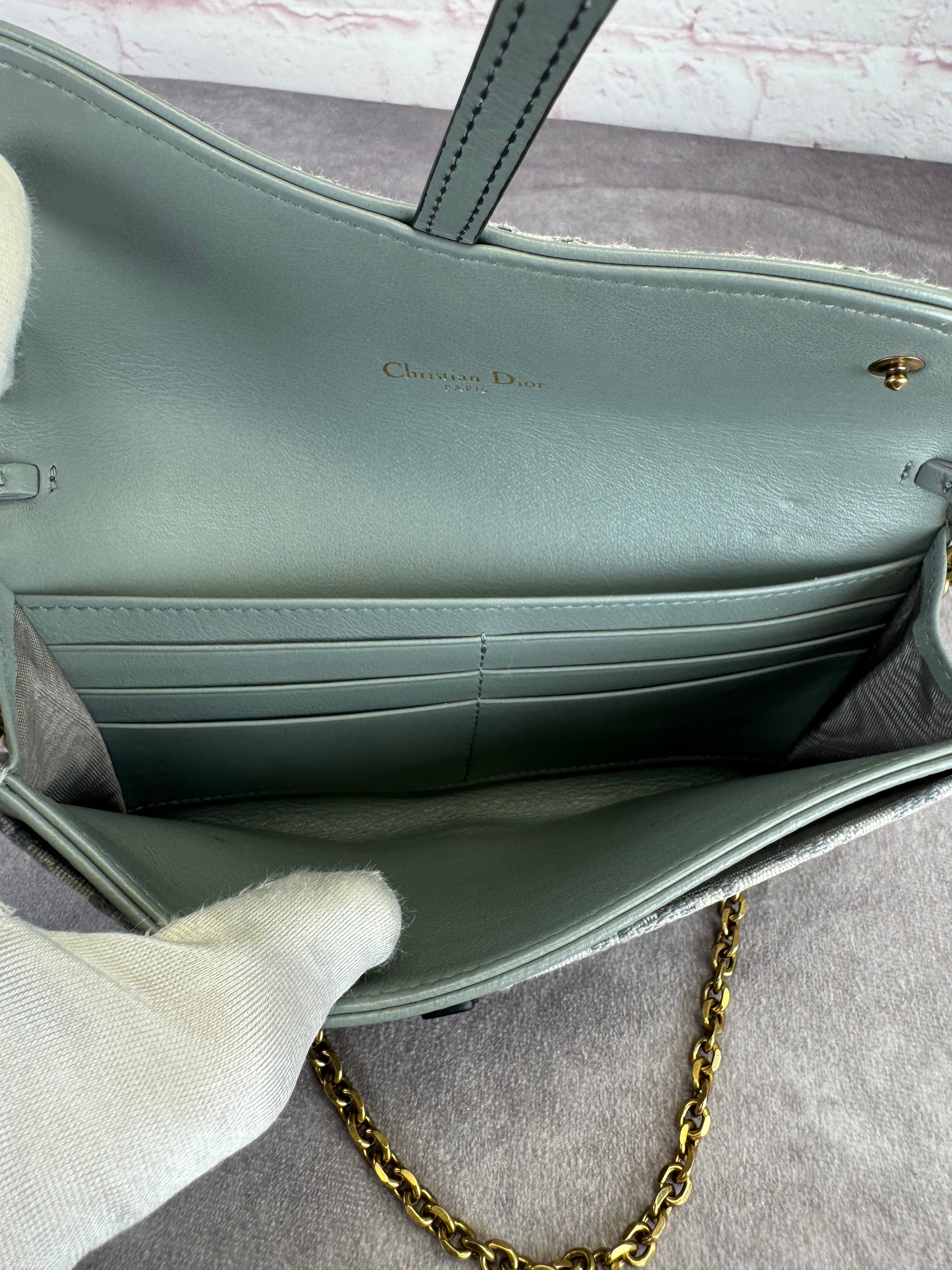 Christian Dior Oblique Saddle Pouch Crossbody