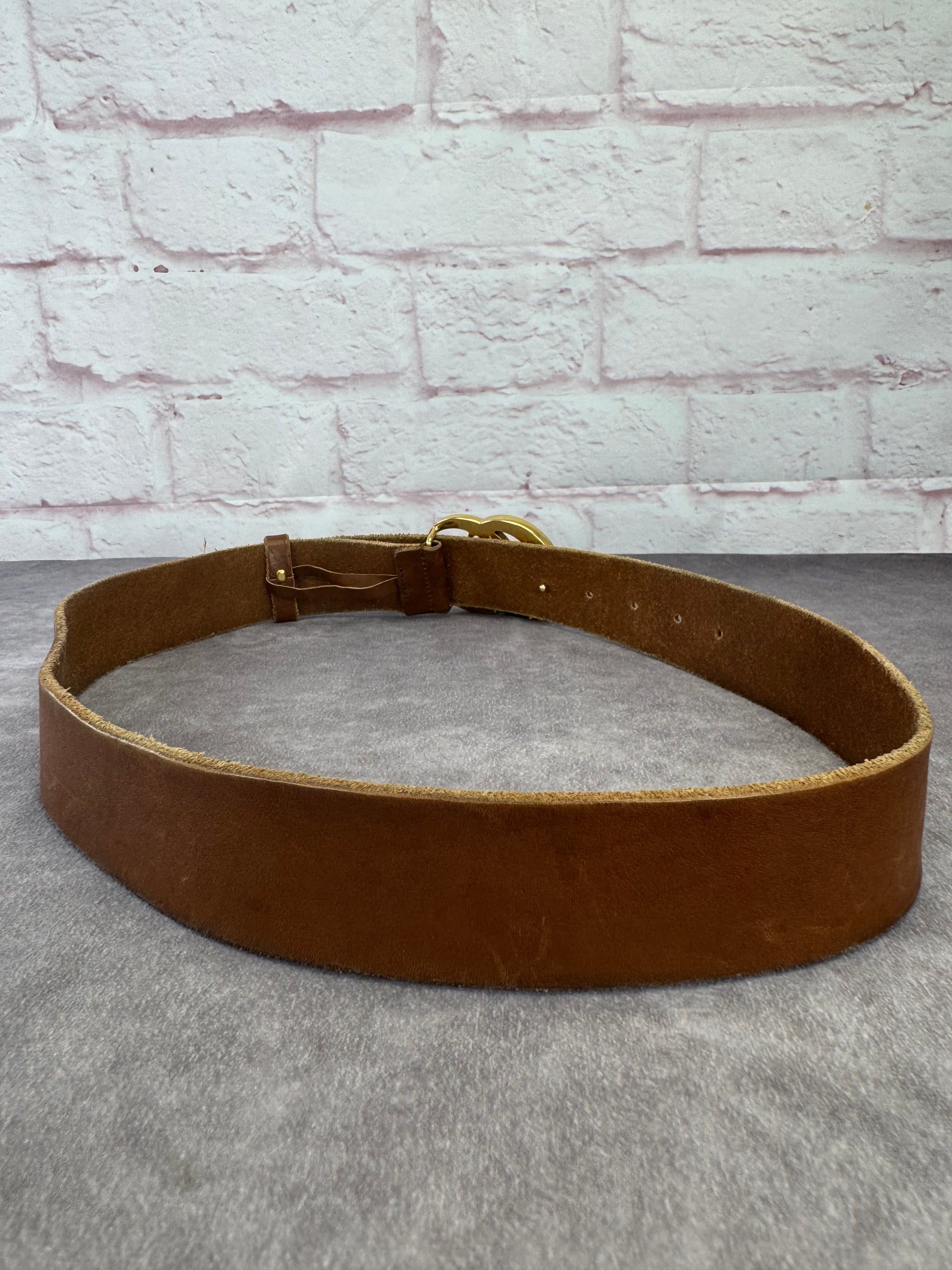 Gucci Distressed Double G Marmont Calfskin Belt 85cm/34"
