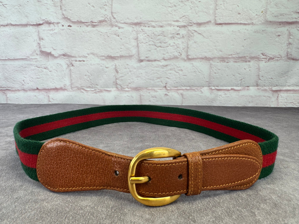 Gucci Sherry Line Vintage Web Belt
