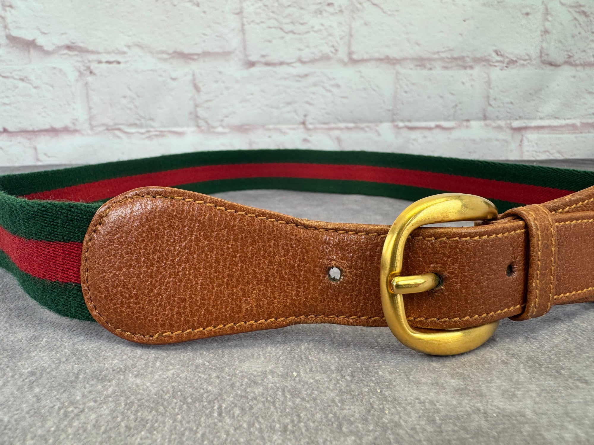Gucci Sherry Line Vintage Web Belt