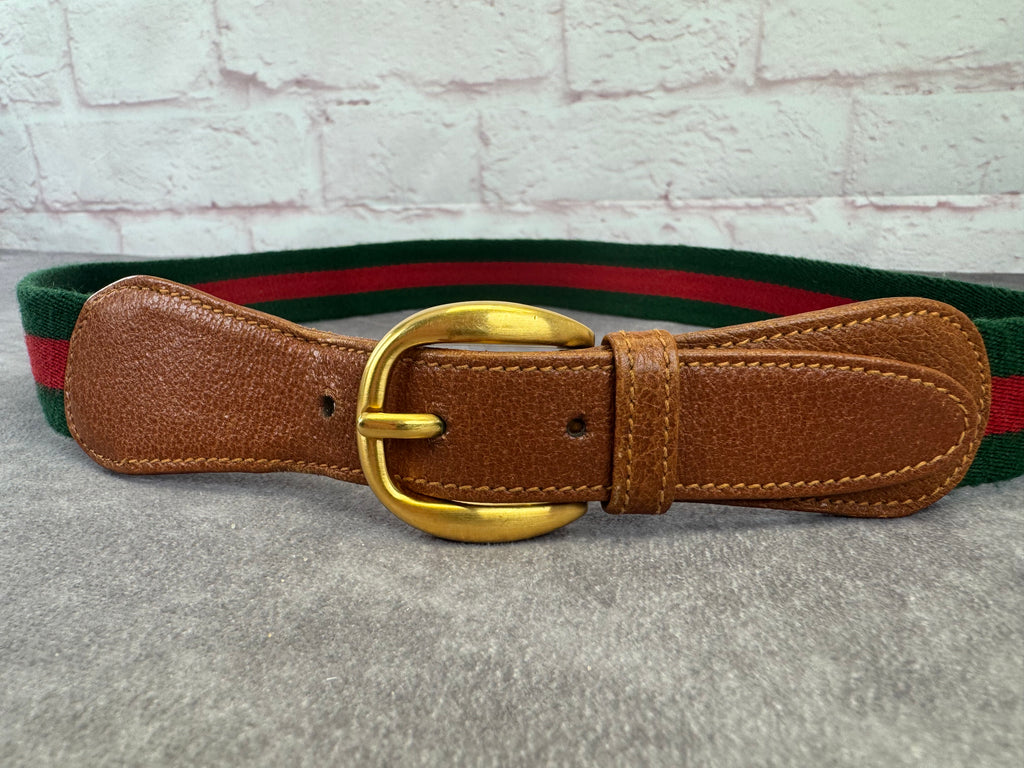 Gucci Sherry Line Vintage Web Belt