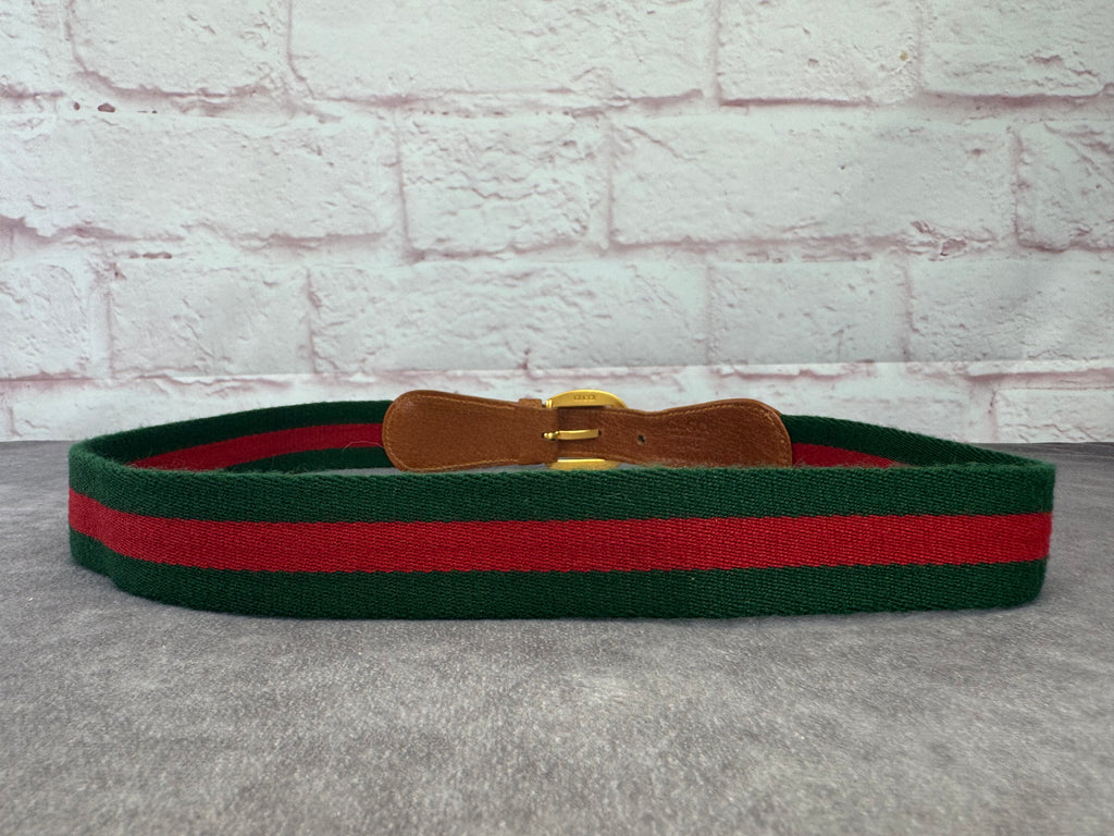 Gucci Sherry Line Vintage Web Belt