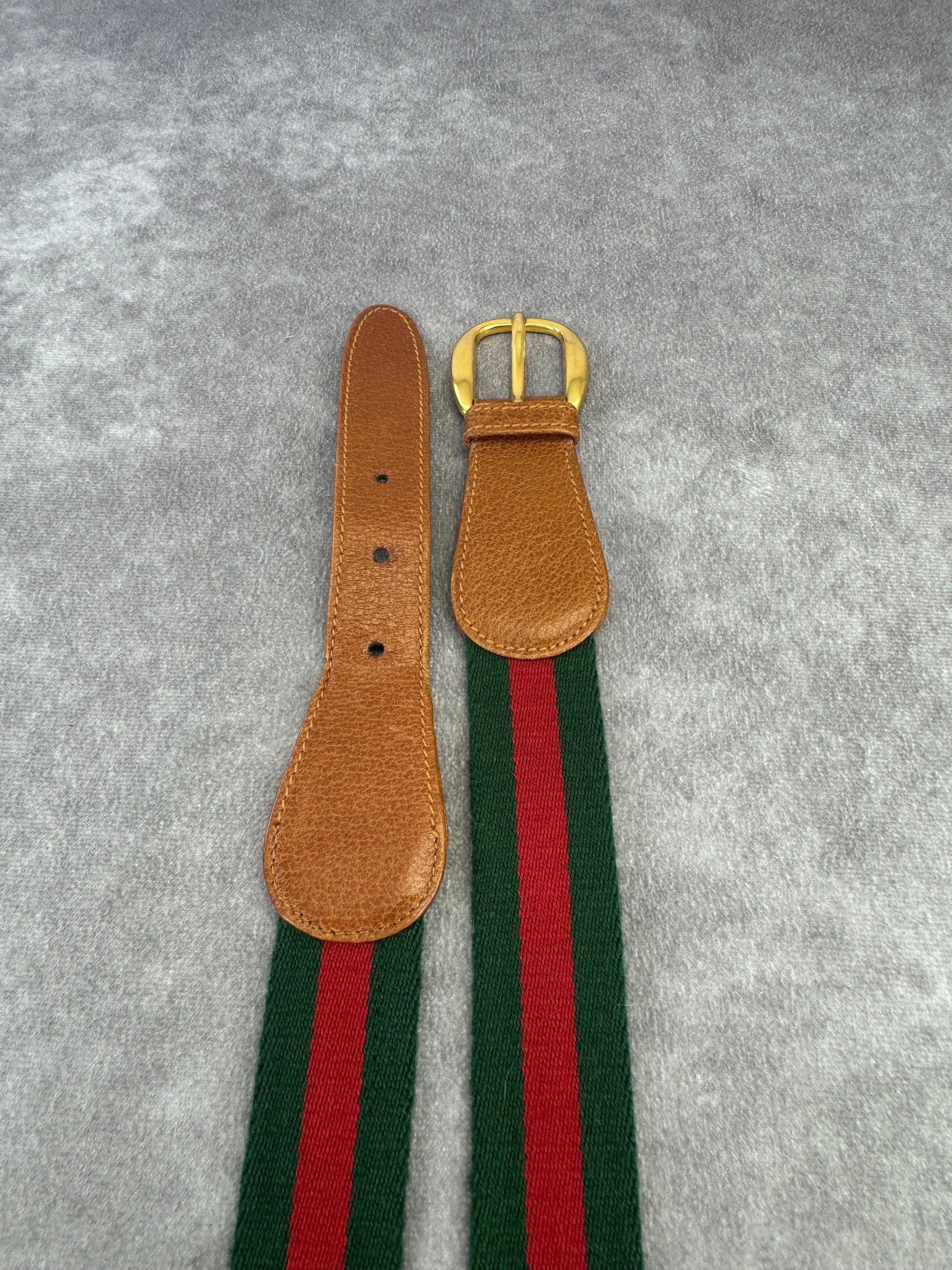 Gucci Sherry Line Vintage Web Belt
