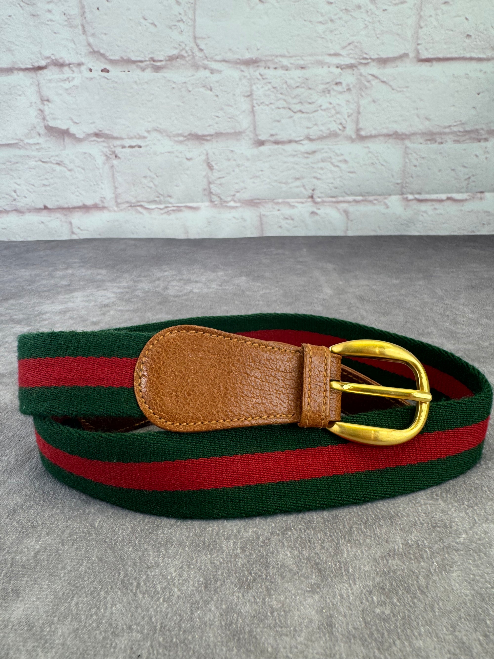 Gucci Sherry Line Vintage Web Belt