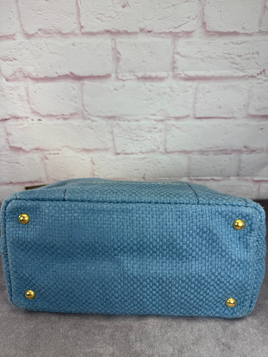 Prada Canapa Denim PM 2-Way Shoulder Bag