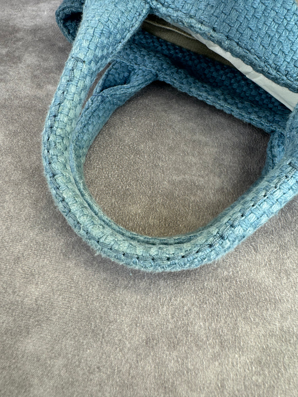 Prada Canapa Denim PM 2-Way Shoulder Bag