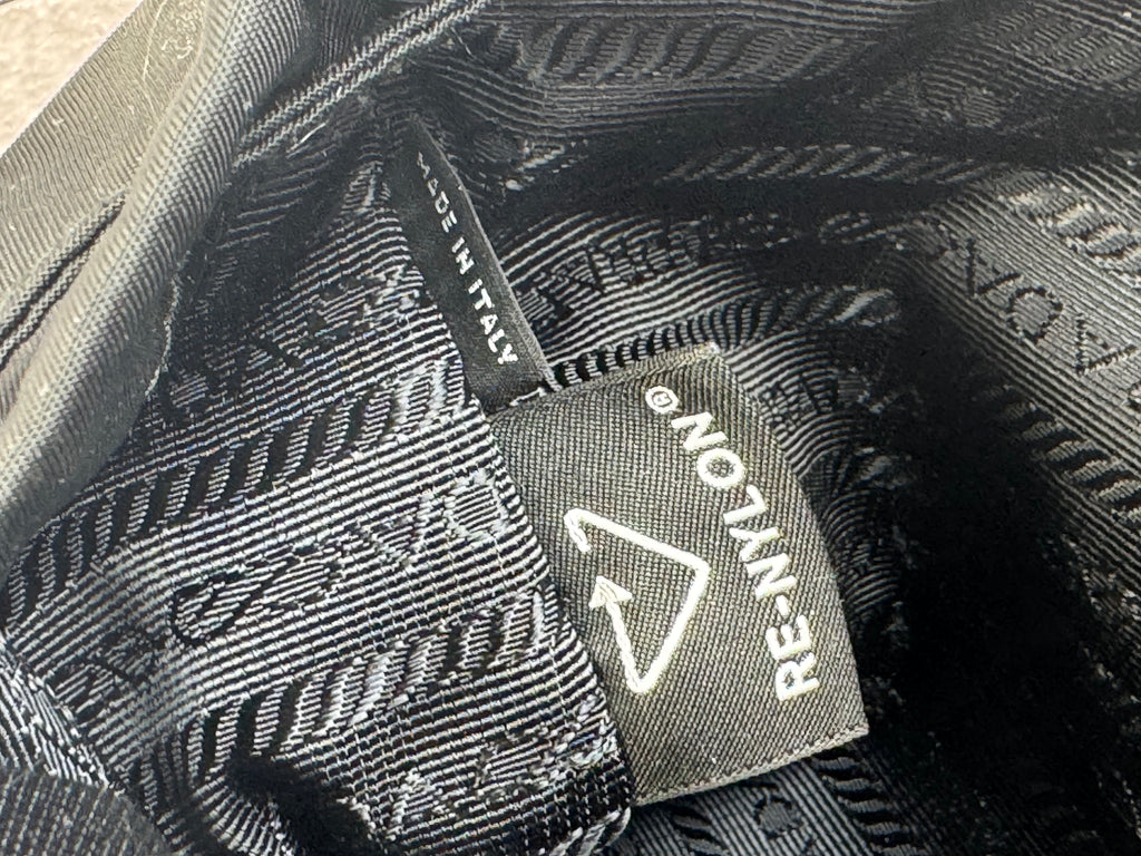 Prada Re-Nylon Saffiano Tessuto Vela Drawstring Pouch Bag
