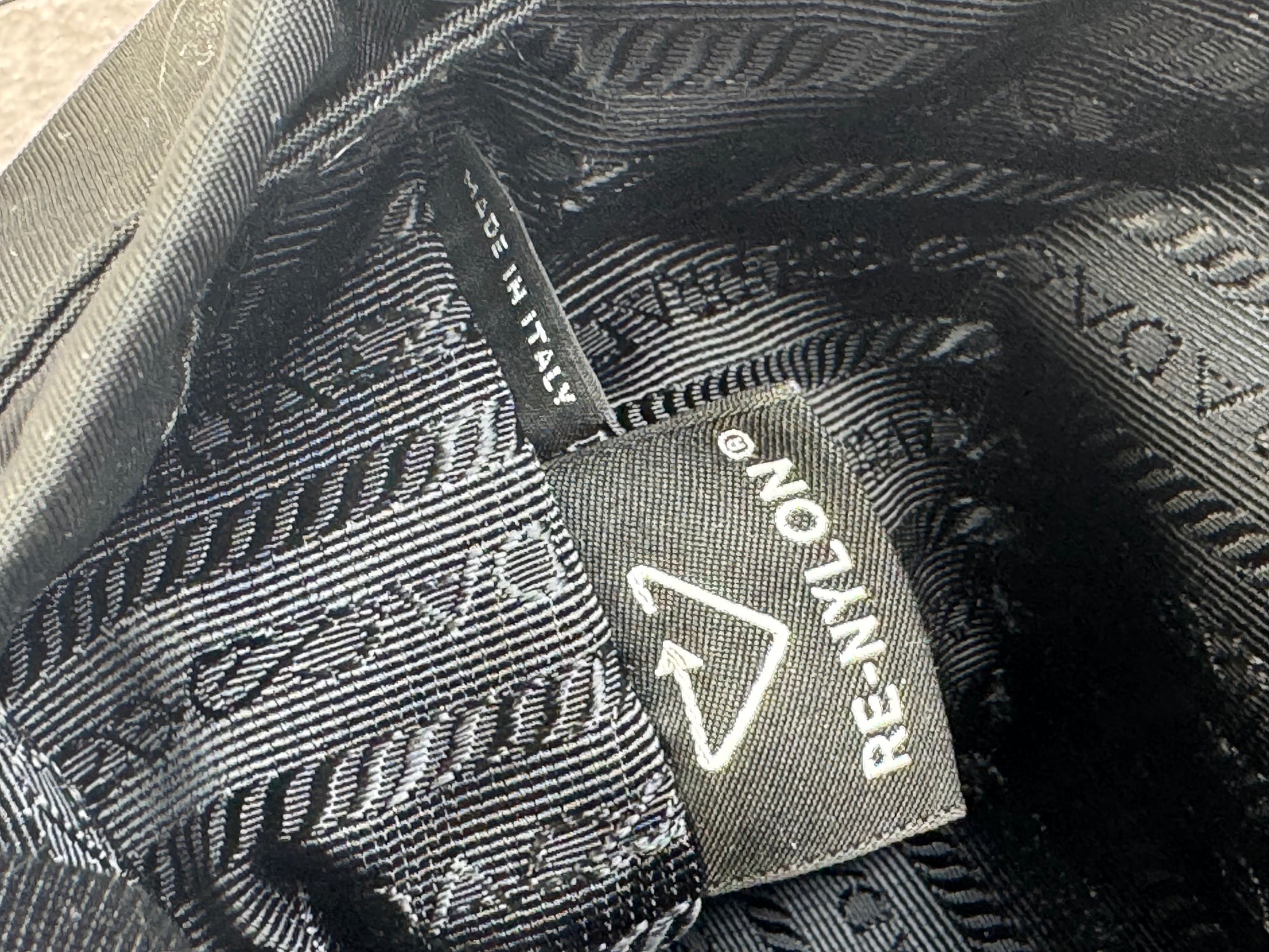 Prada Re-Nylon Saffiano Tessuto Vela Drawstring Pouch Bag