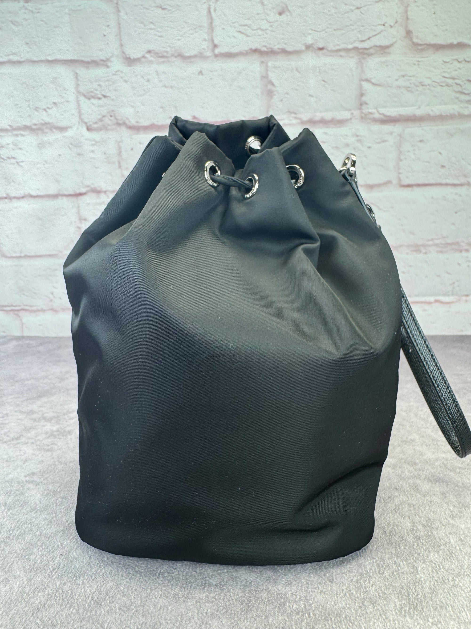Prada Re-Nylon Saffiano Tessuto Vela Drawstring Pouch Bag