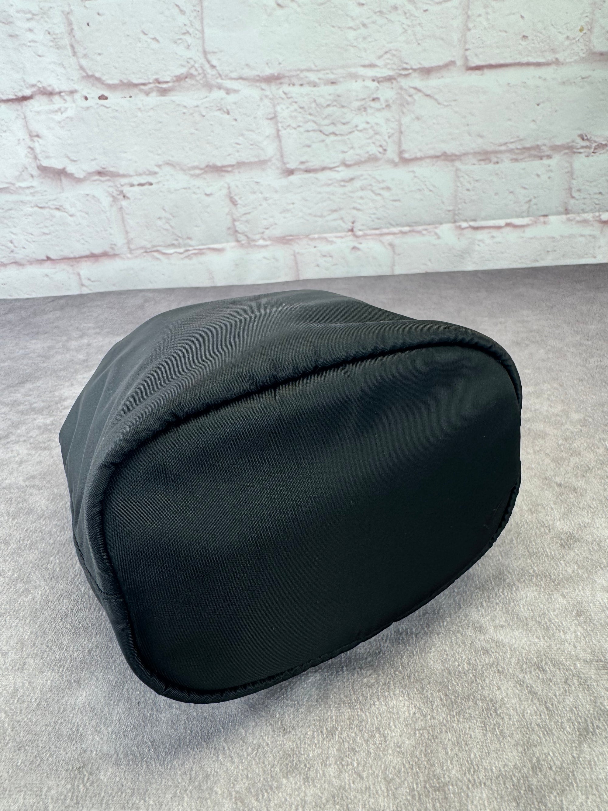 Prada Re-Nylon Saffiano Tessuto Vela Drawstring Pouch Bag