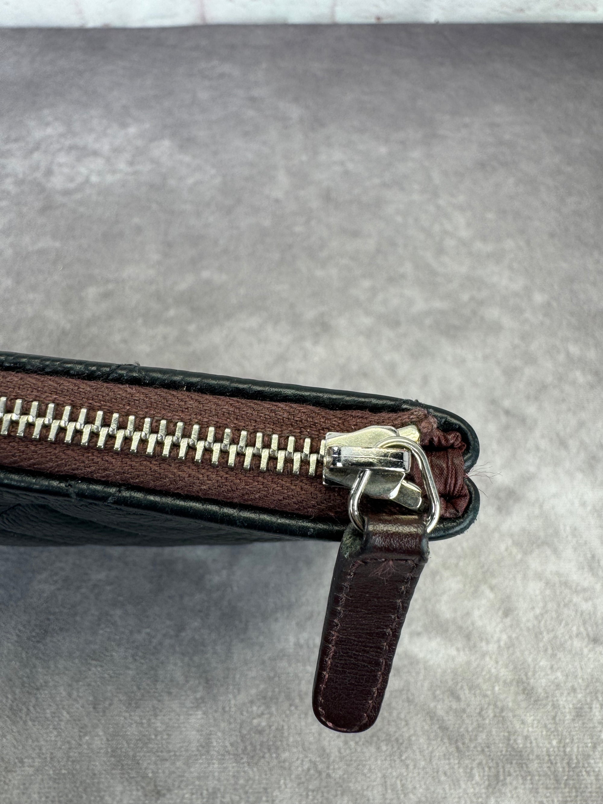 Chanel Caviar Quilted Classic O Case Medium Pouch