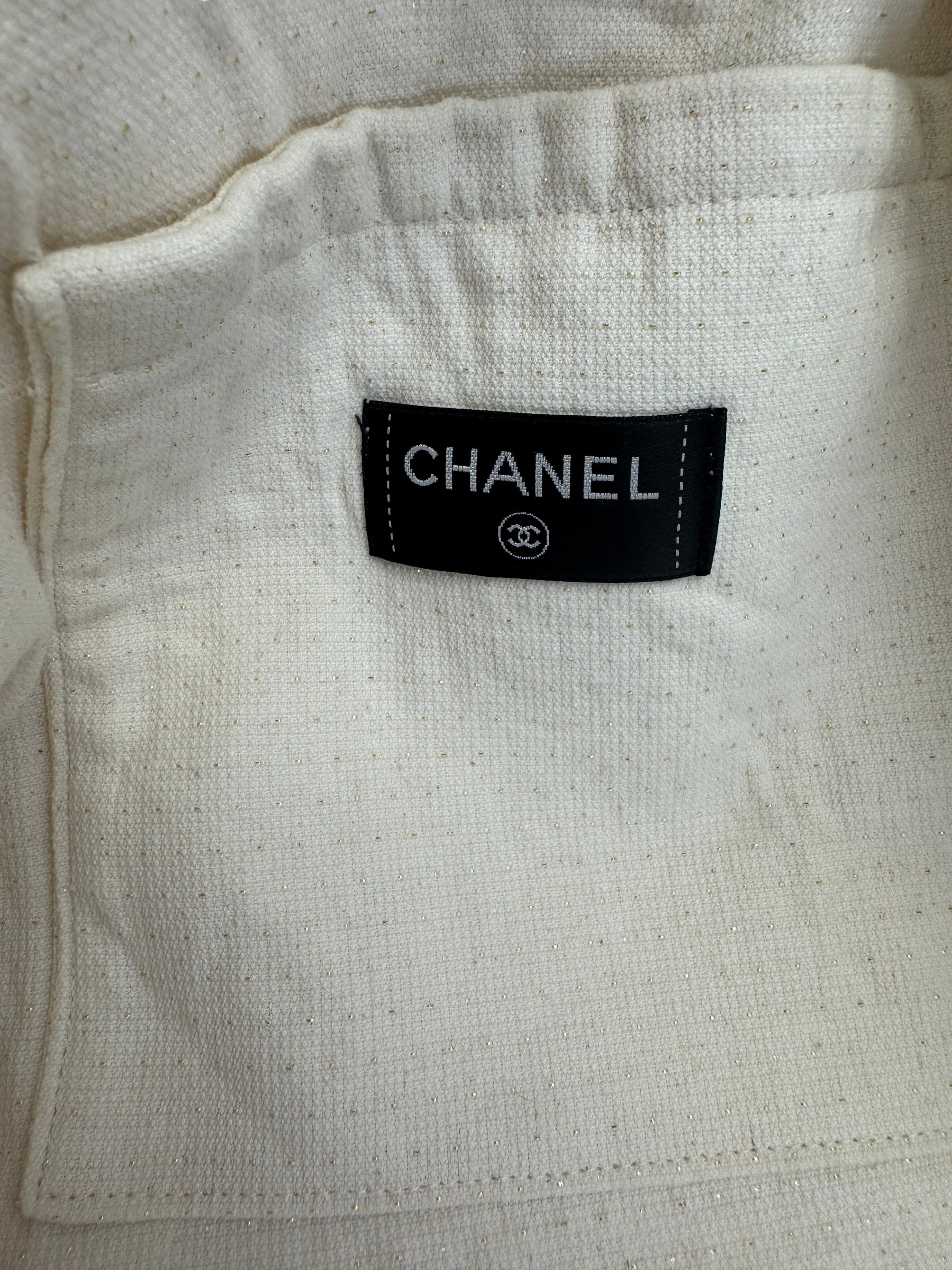 Chanel 2022 Terry Cloth Fringe Beach Pool Tote