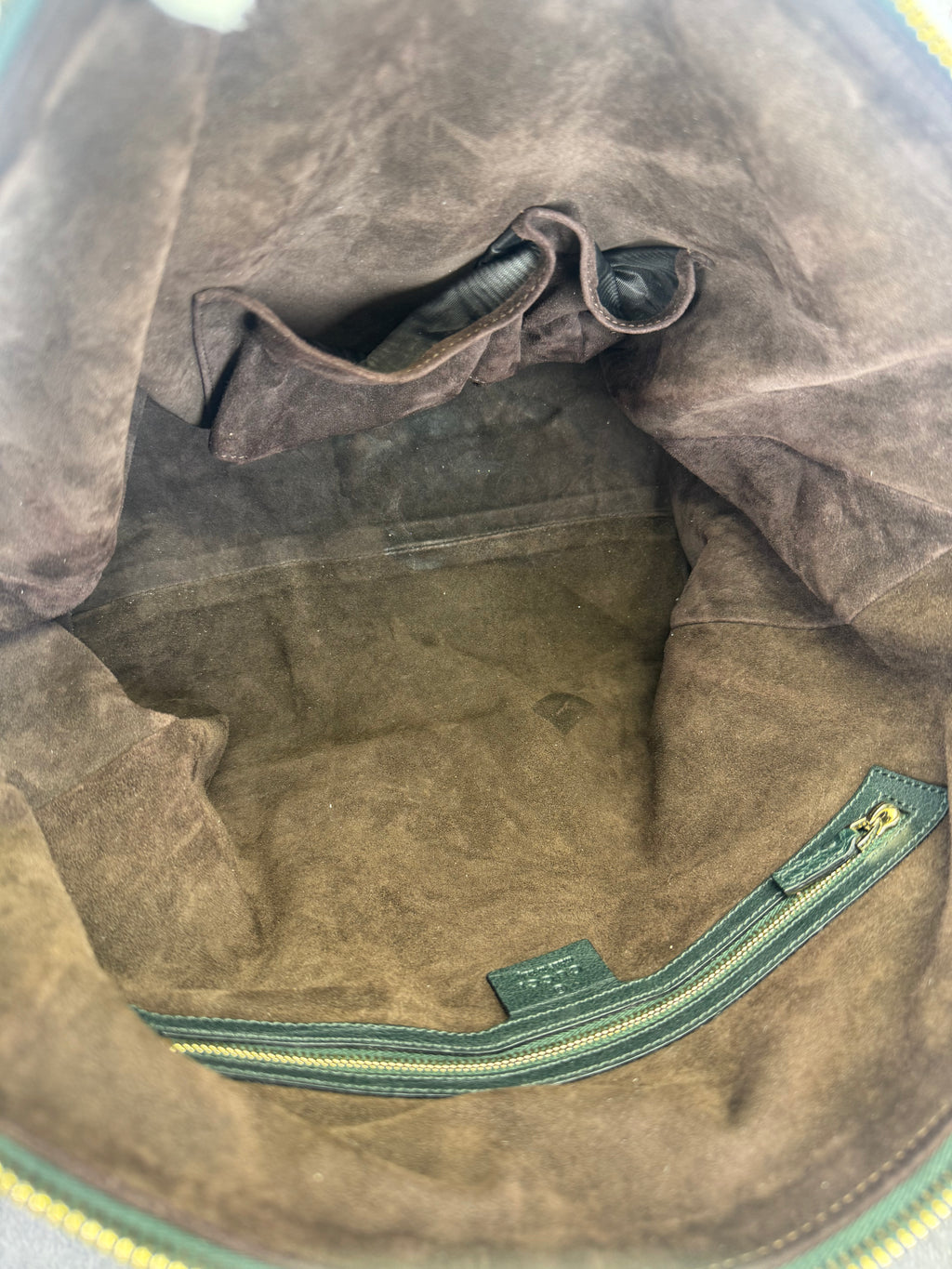 Gucci Teal Python Embossed Charm 2 Way Tote Bag