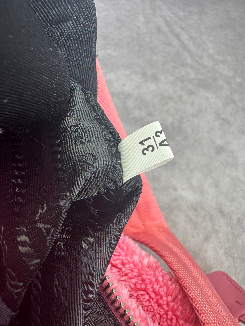 Prada 2000 Re-Edition Pink Terry Cloth Top Handle Bag