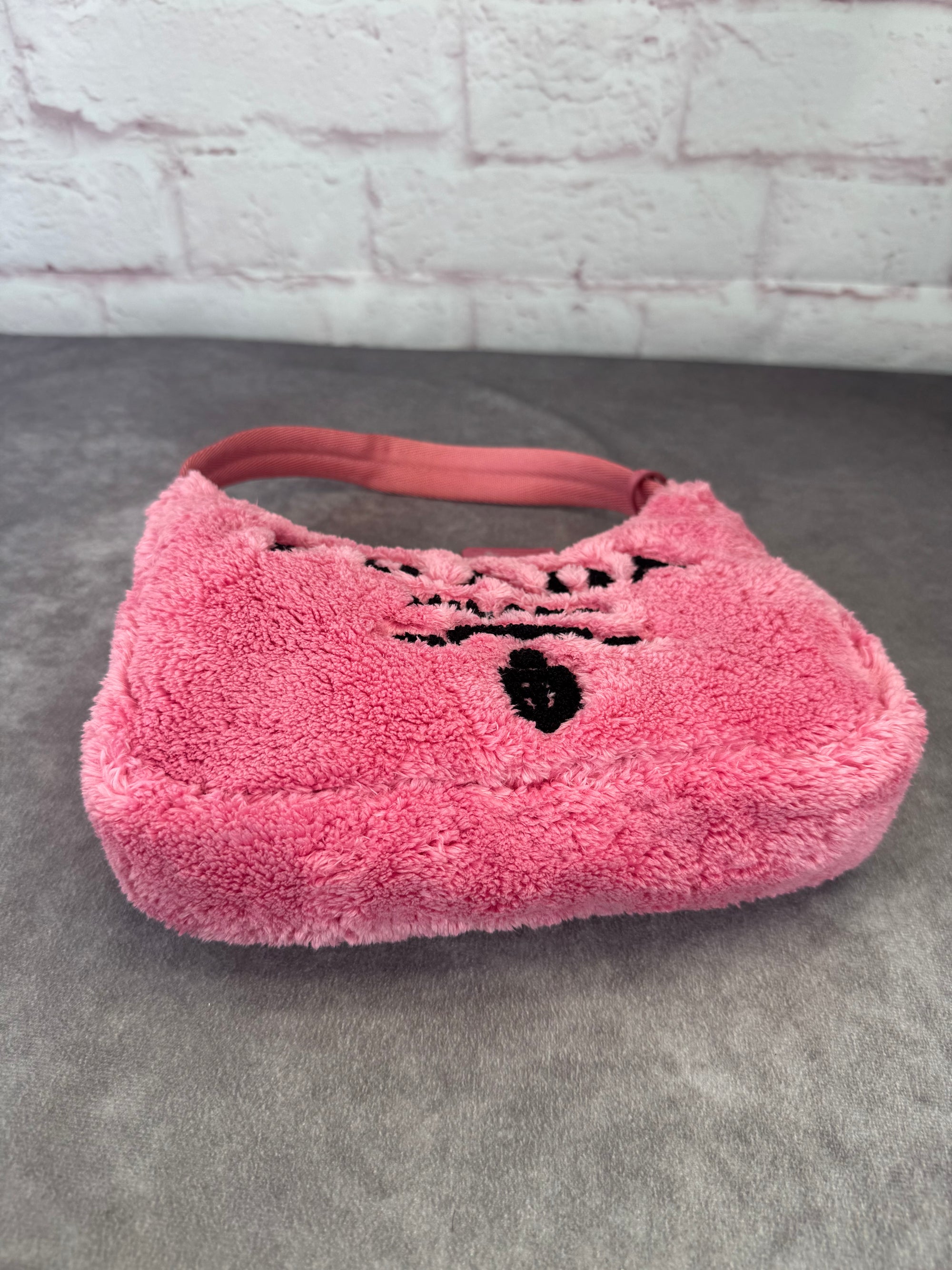 Prada 2000 Re-Edition Pink Terry Cloth Top Handle Bag