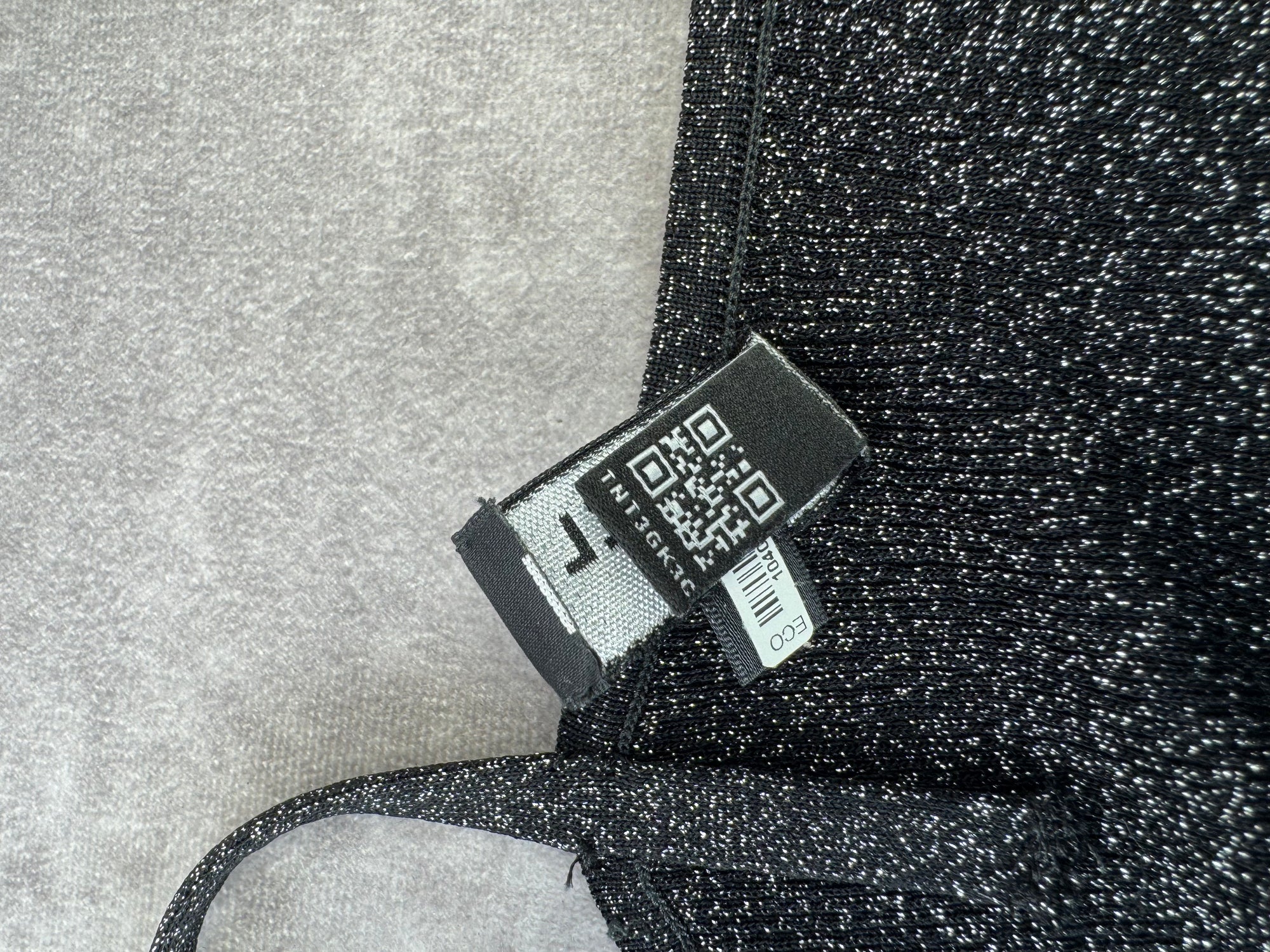 Chanel CC Crystal Logo Black Shimmery Camisole Tank FR 40