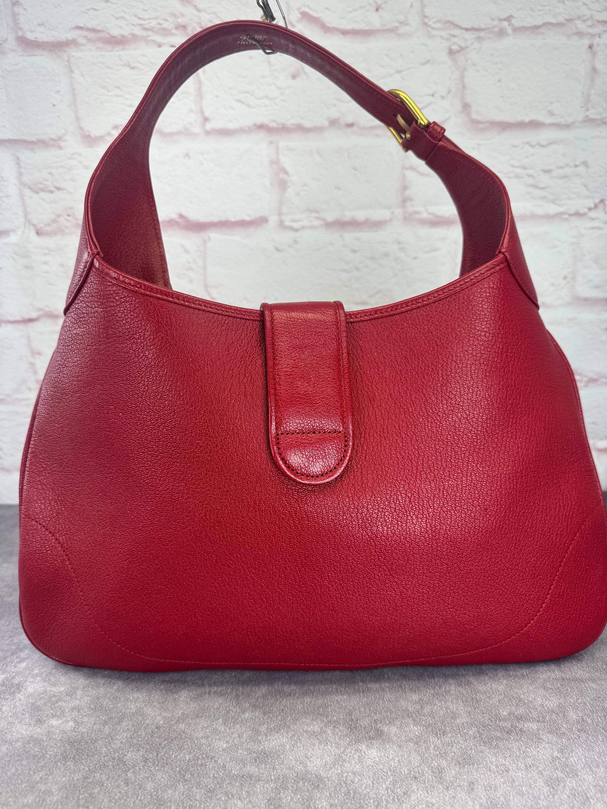 Gucci Medium Aphrodite Red Leather Shoulder Bag