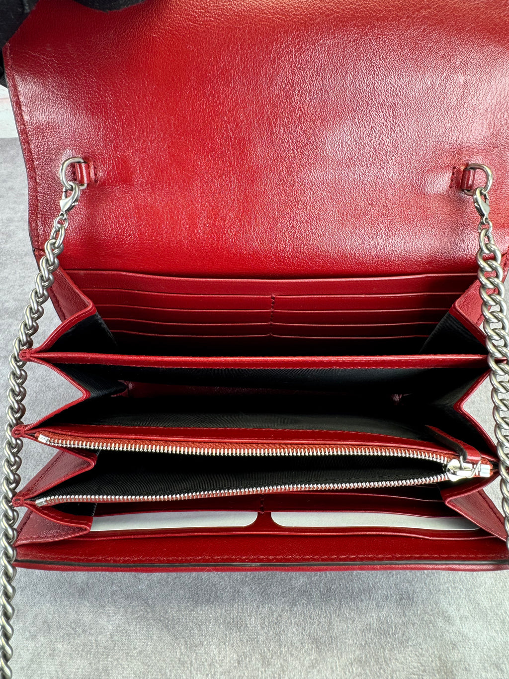 Gucci GG Tweed Dionysus Flap Chain Bag