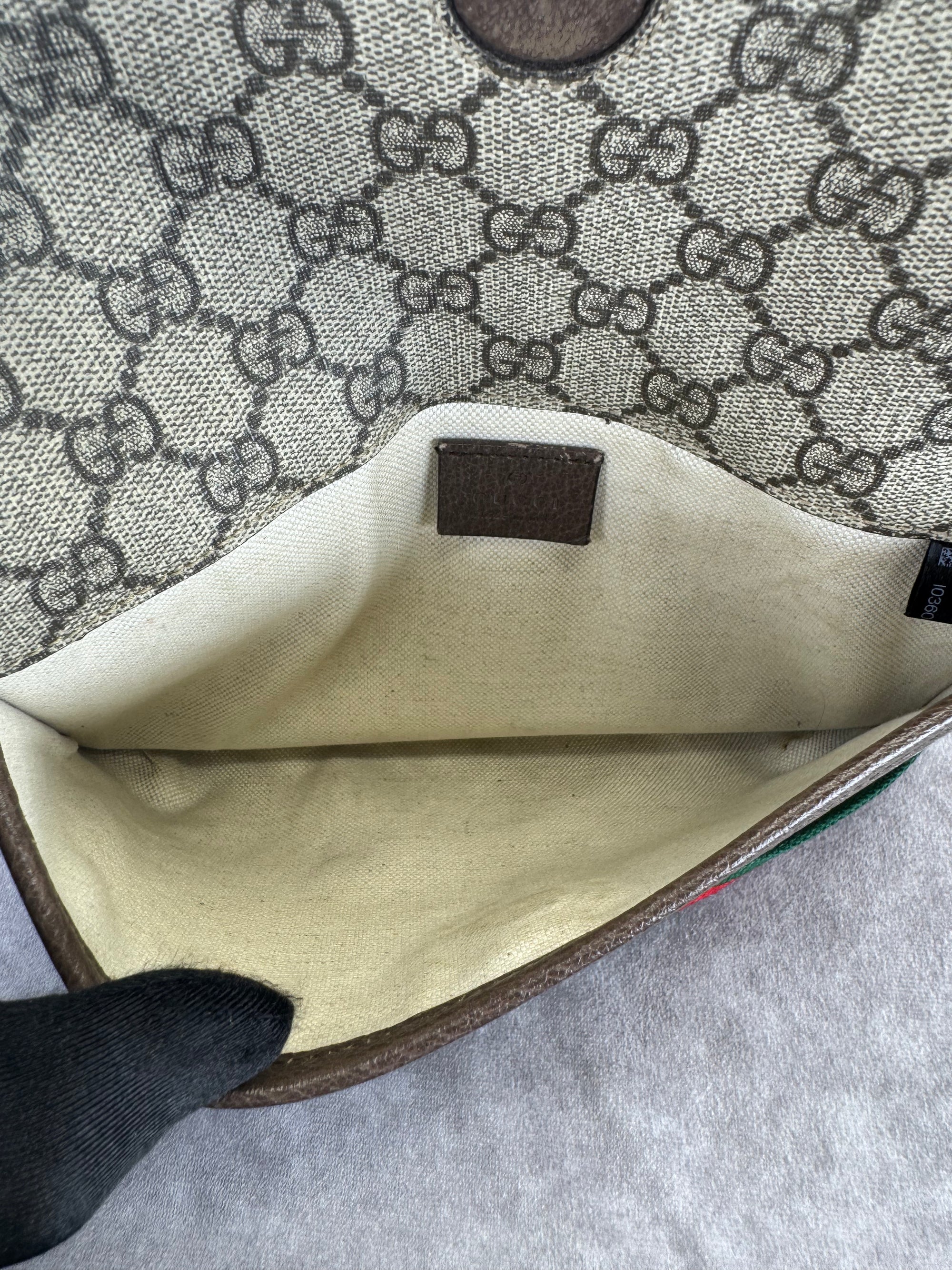 Gucci Monogram Neo Vintage Web Belt Bag