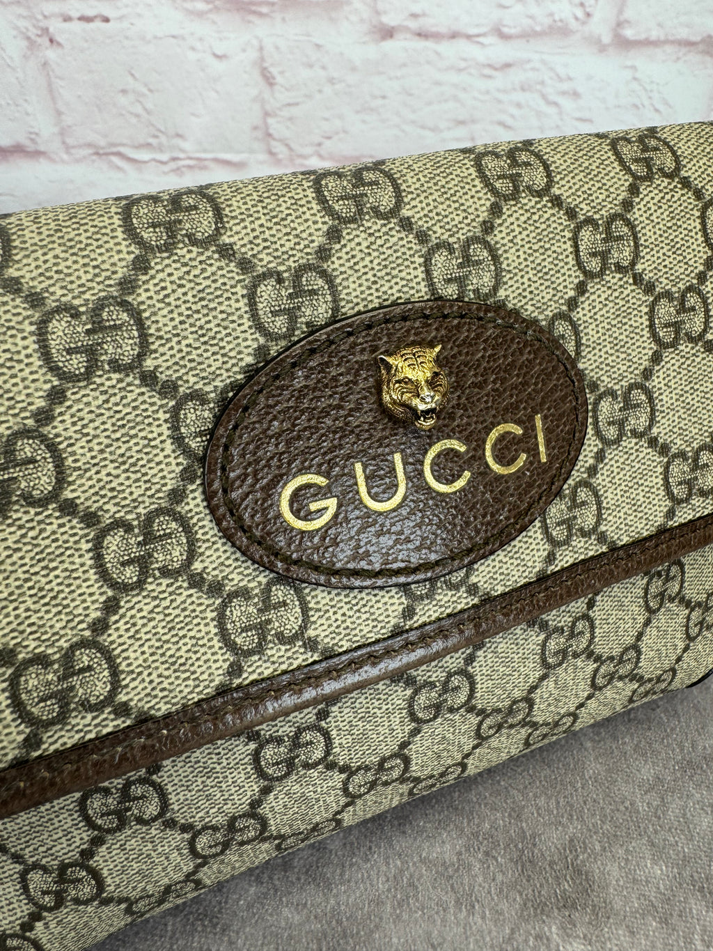 Gucci Monogram Neo Vintage Web Belt Bag