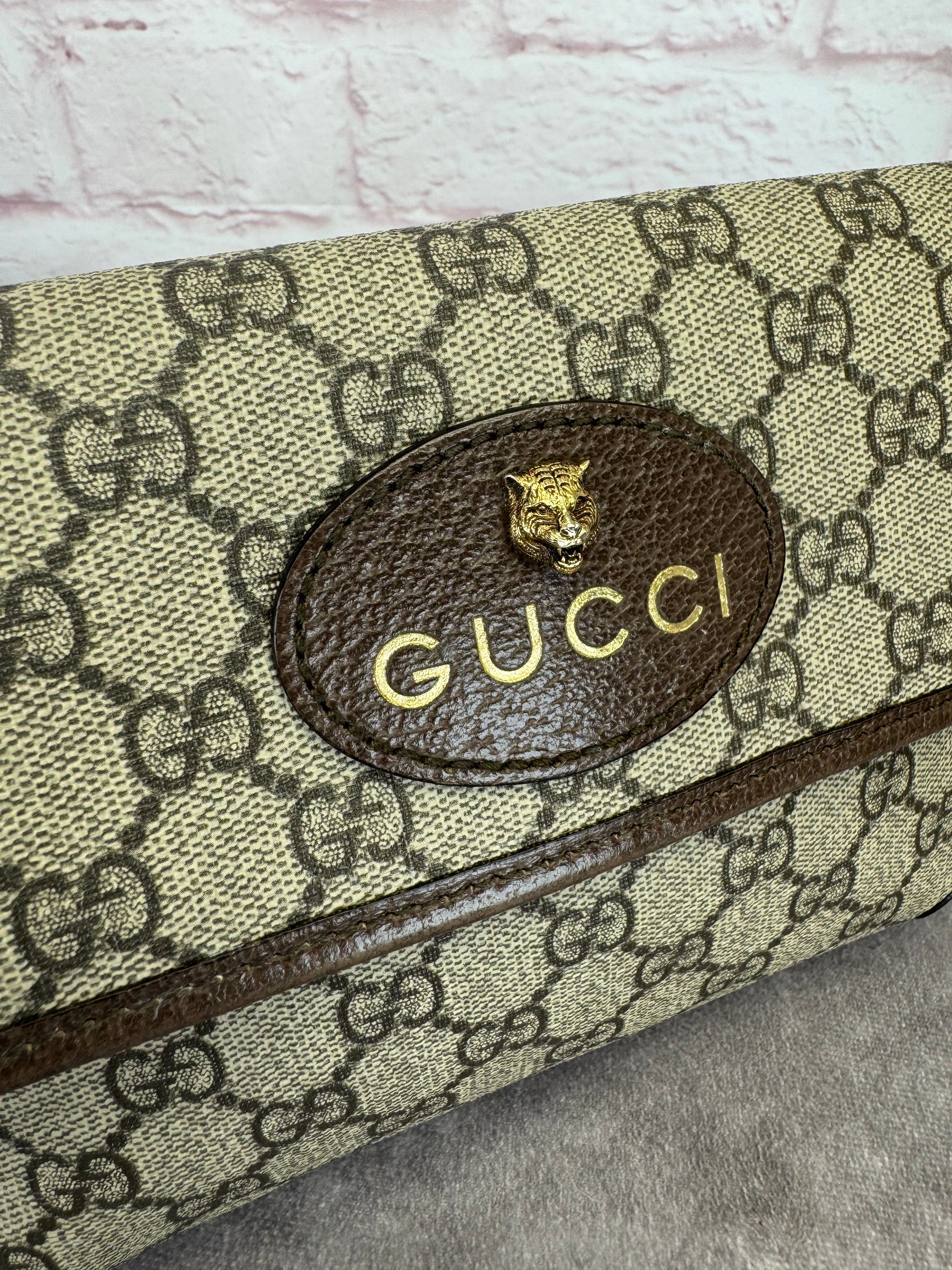 Gucci Monogram Neo Vintage Web Belt Bag