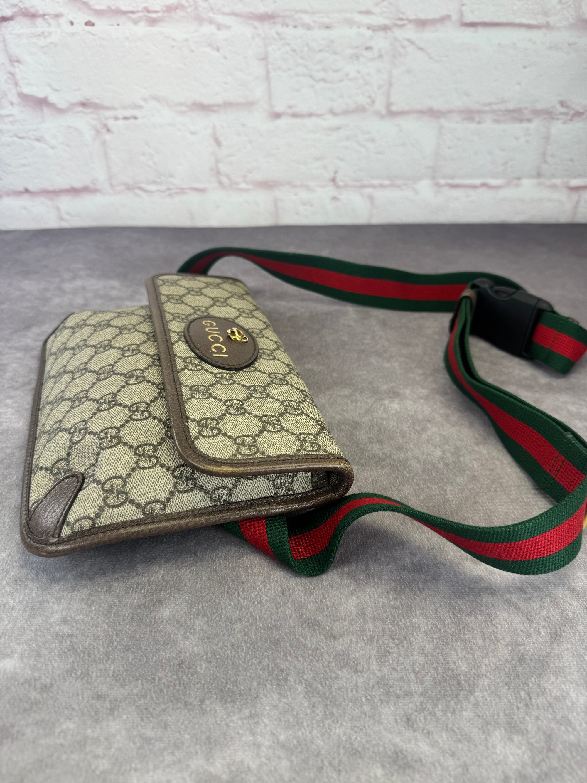 Gucci Monogram Neo Vintage Web Belt Bag