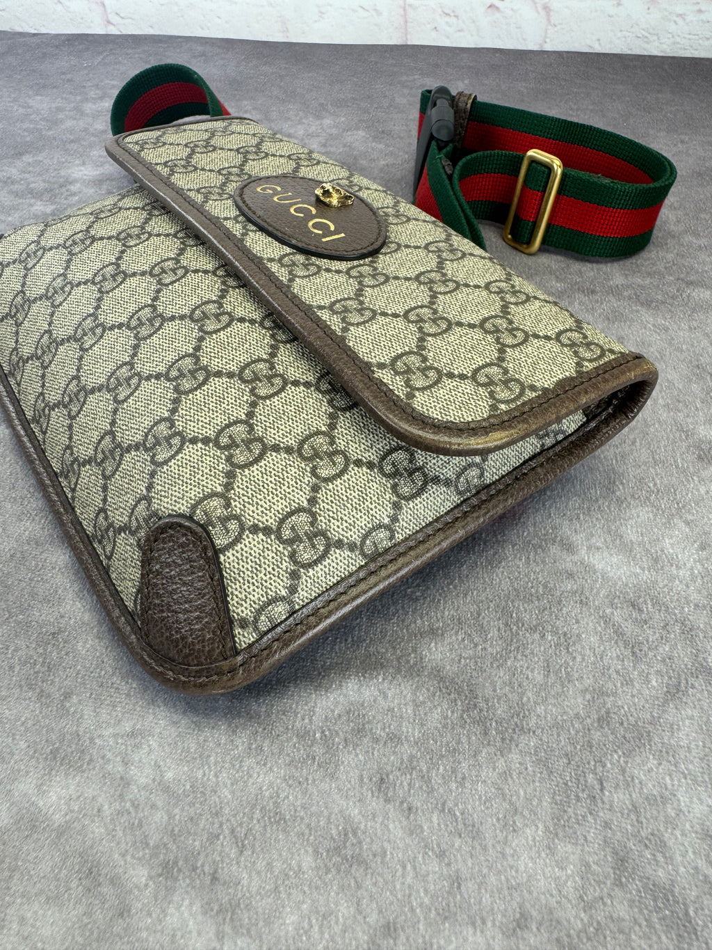 Gucci Monogram Neo Vintage Web Belt Bag