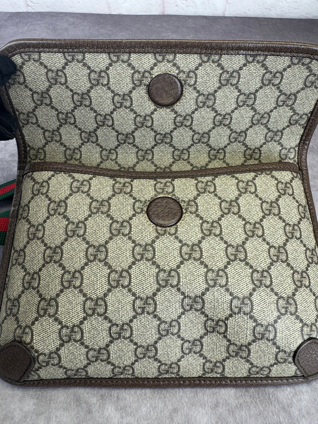 Gucci Monogram Neo Vintage Web Belt Bag