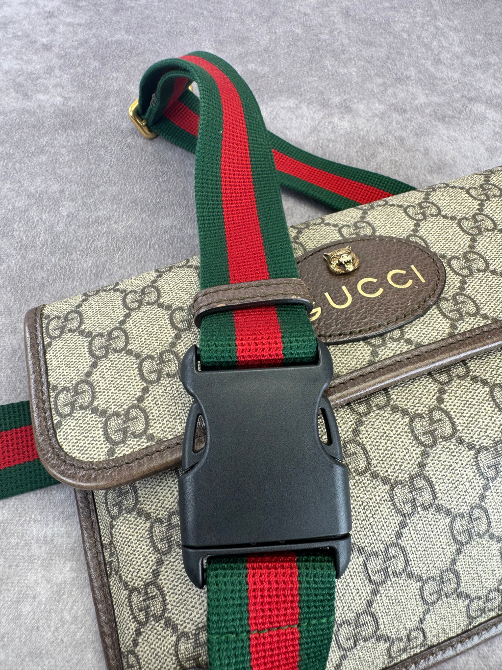 Gucci Monogram Neo Vintage Web Belt Bag