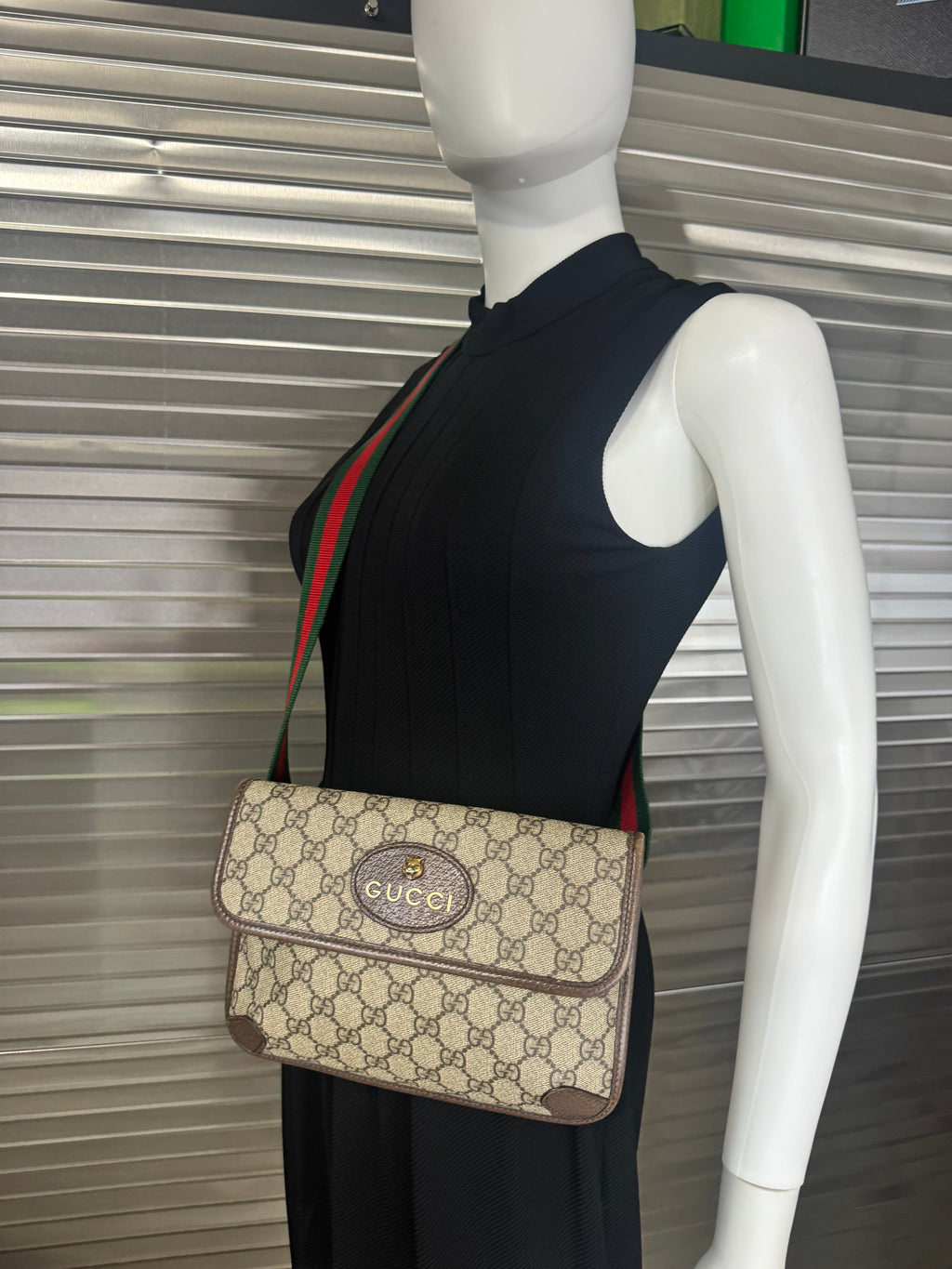 Gucci Monogram Neo Vintage Web Belt Bag