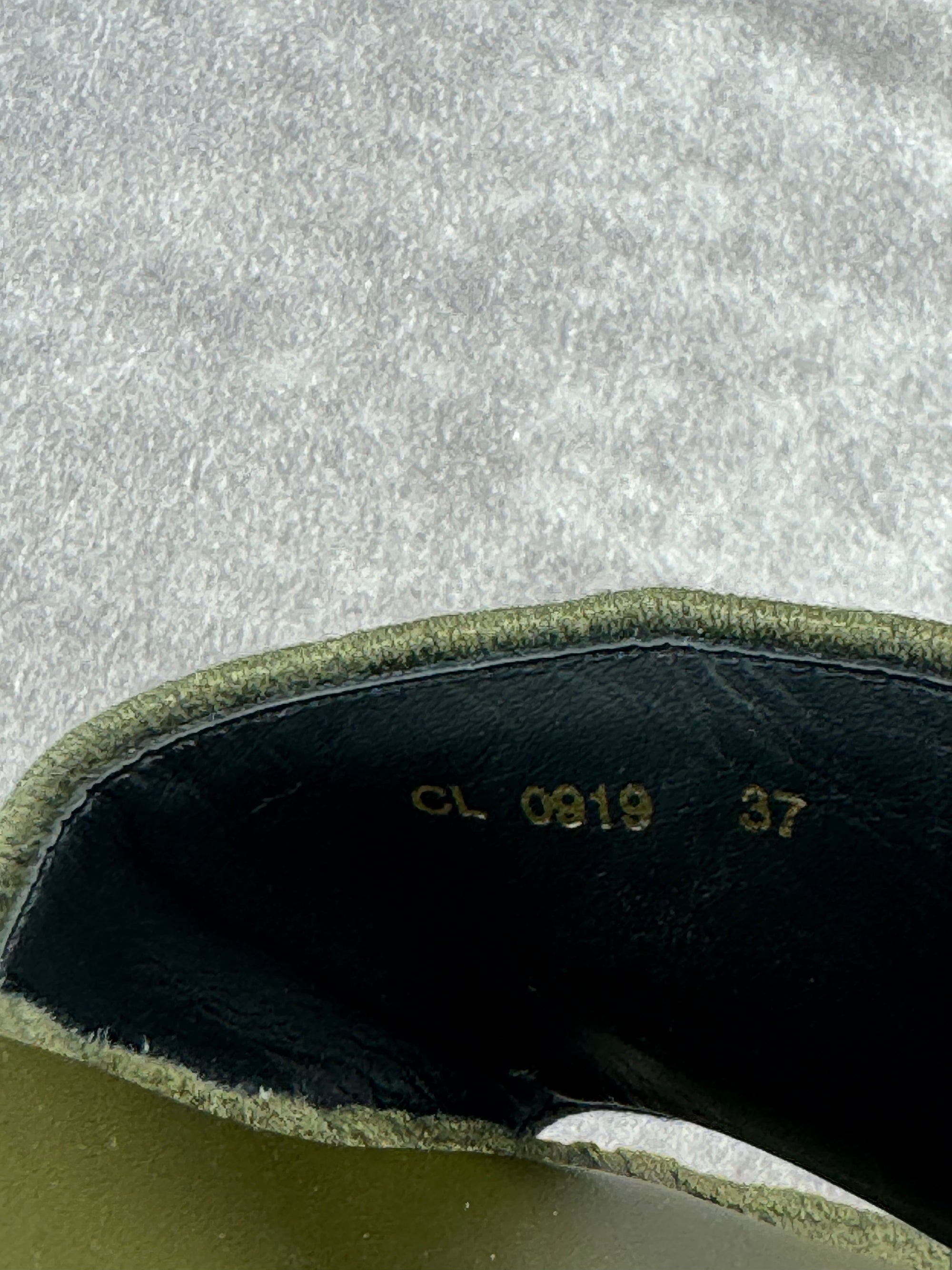 Christian Dior Oblique Denim D-Way Platform Sandal Kaki 37