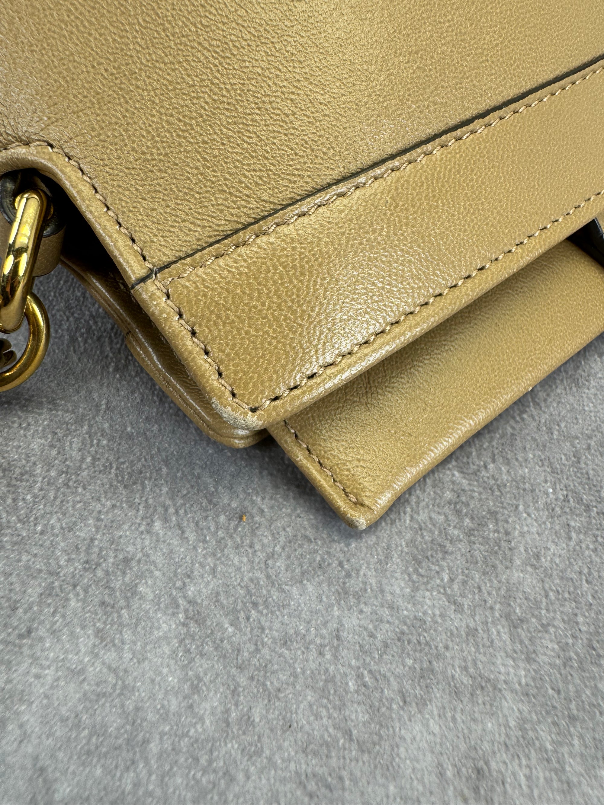 Gucci Linea Matisse Tan Leather Shoulder Bag