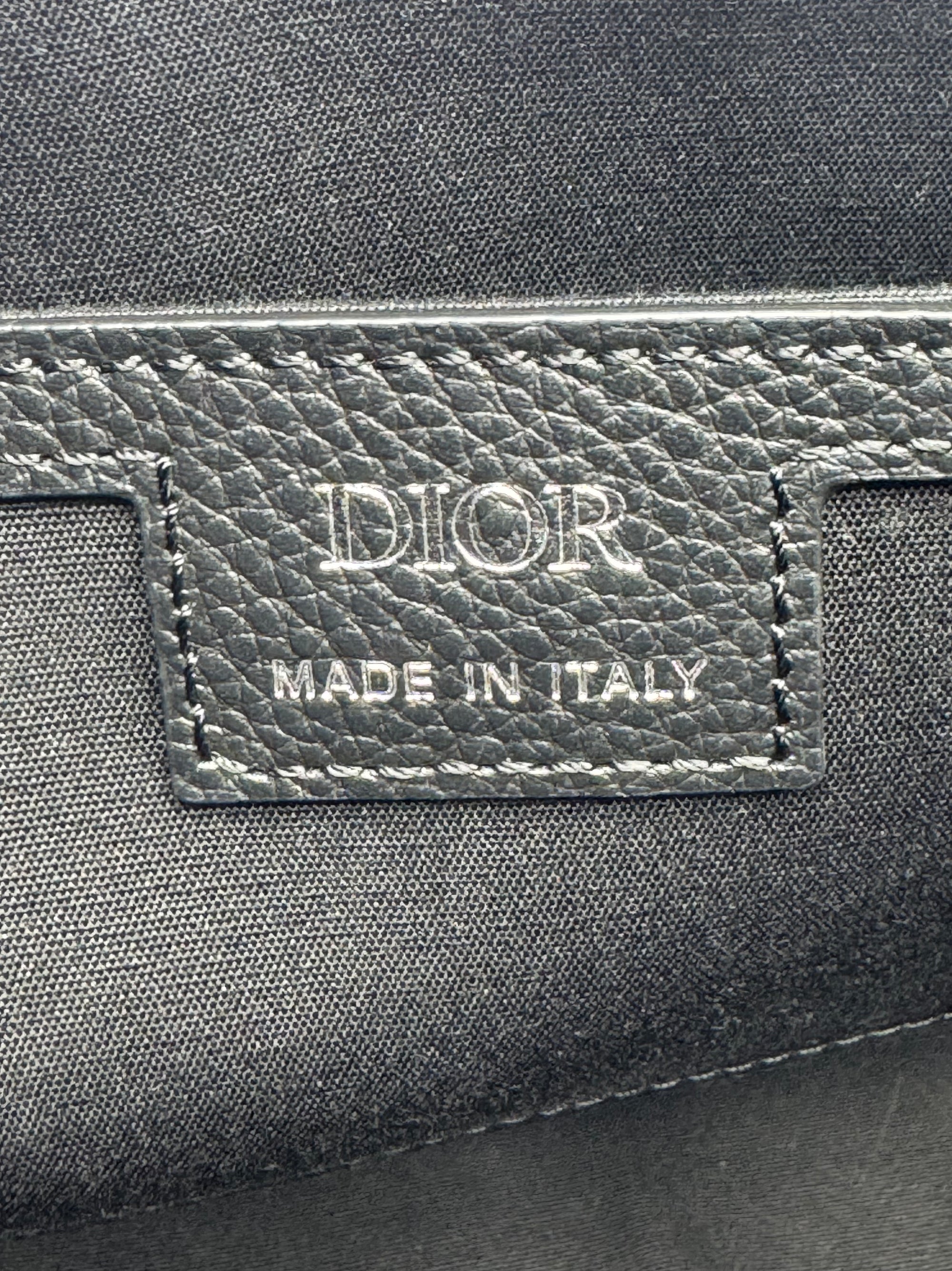 Christian Dior Oblique Black Jacquard Medium Rider Soft Hobo