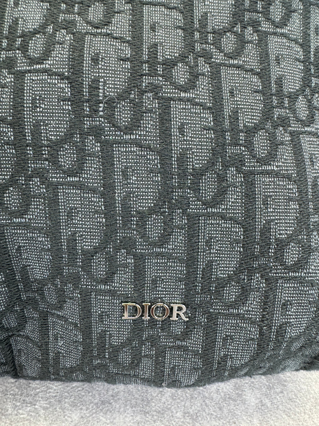 Christian Dior Oblique Black Jacquard Medium Rider Soft Hobo