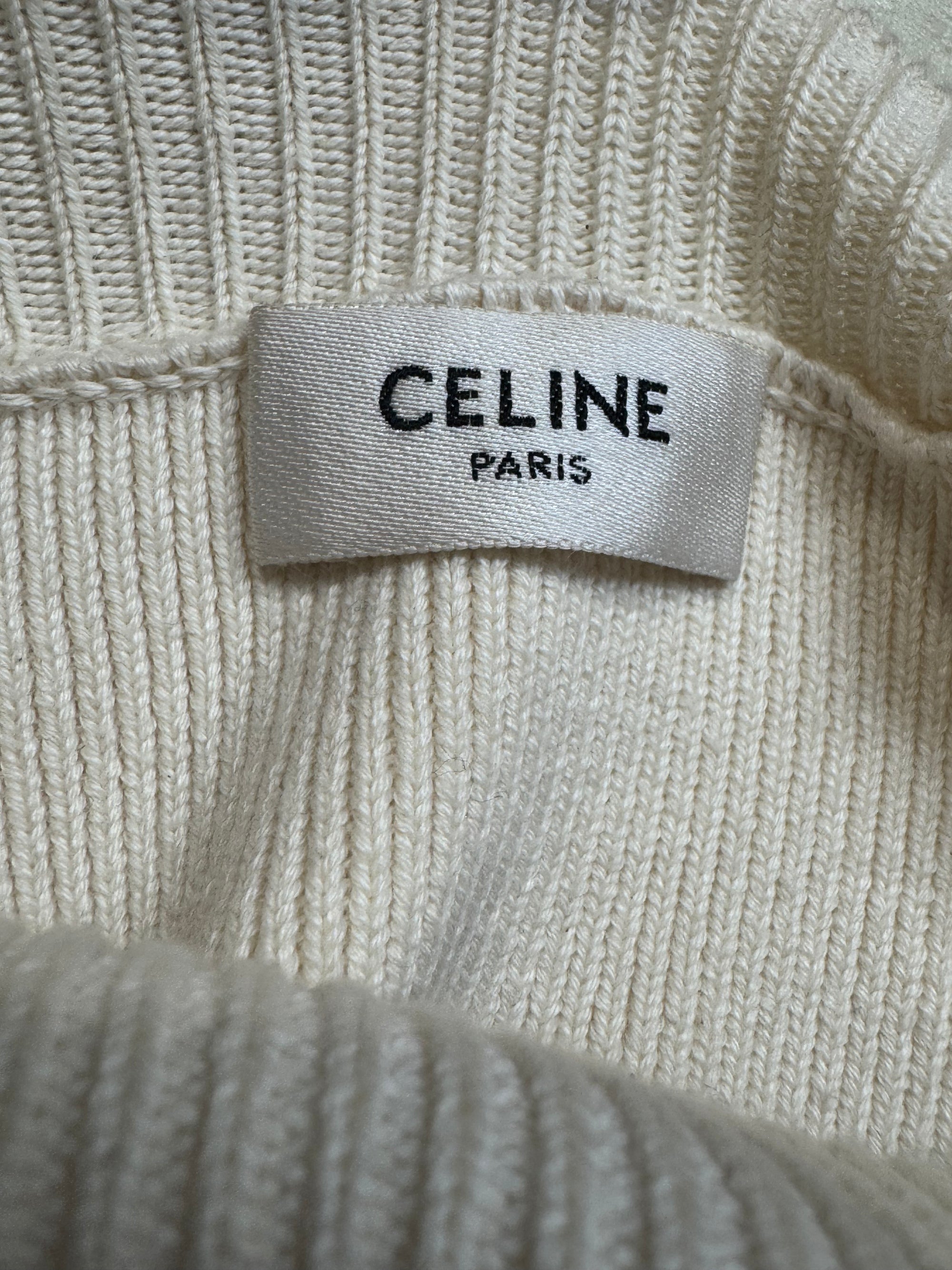 Celine Nautical Stripe Cropped Sweater XS