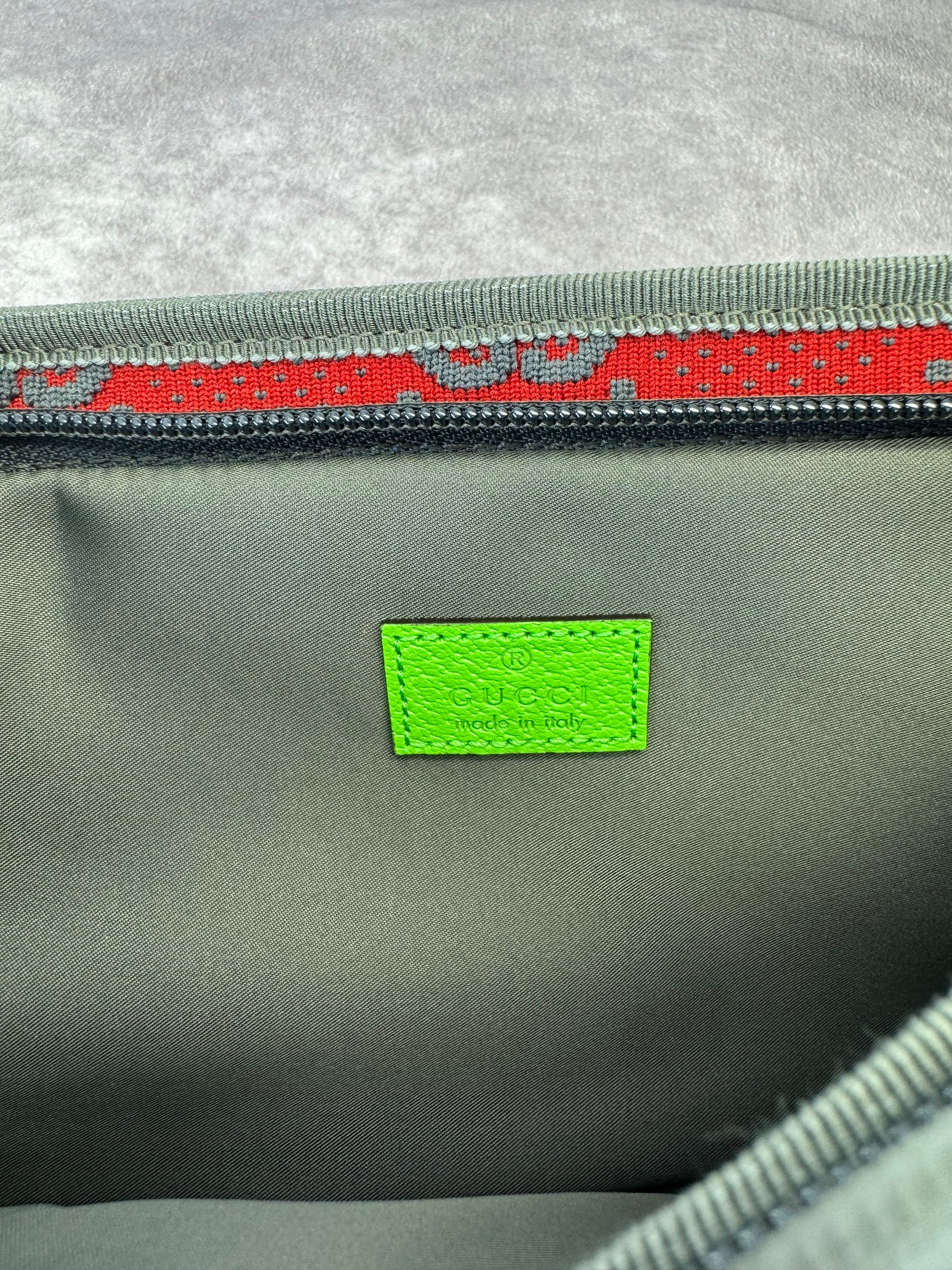 Gucci Graphic Red and Gray Men's Bum Bag