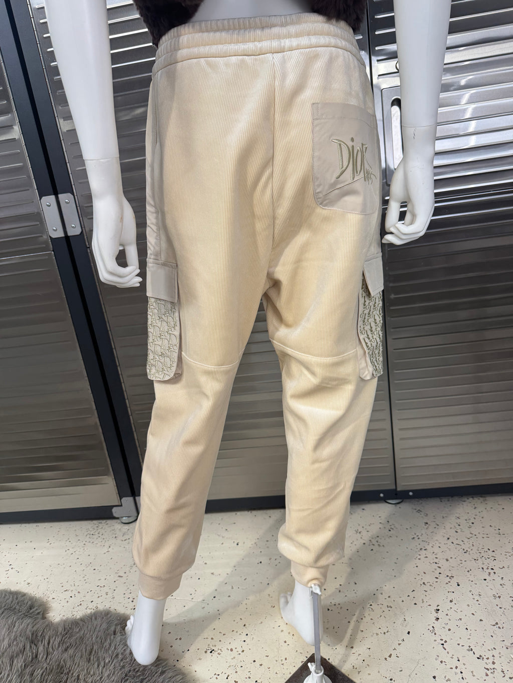 Christian Dior Soft Oblique Tan Joggers Large