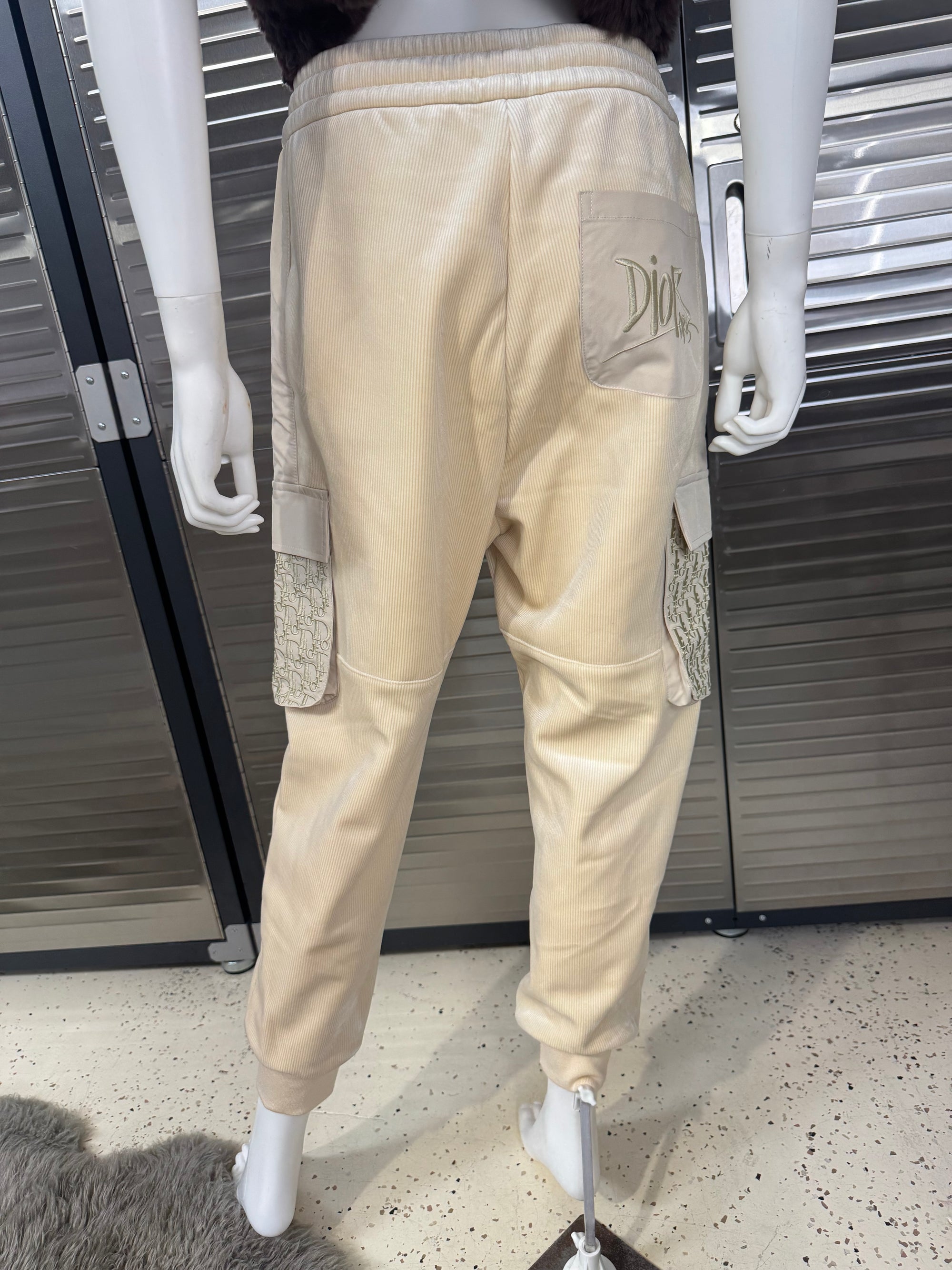 Christian Dior Soft Oblique Tan Joggers Large