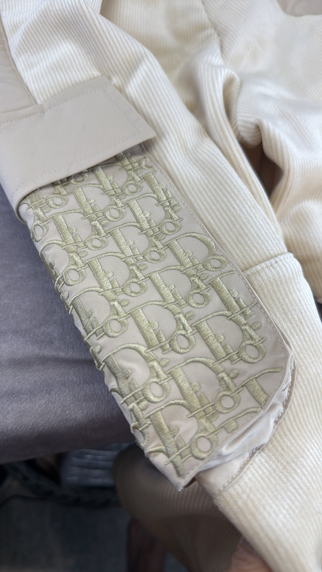 Christian Dior Soft Oblique Tan Joggers Large