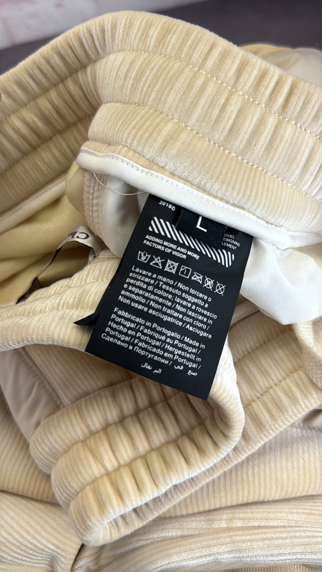 Christian Dior Soft Oblique Tan Joggers Large