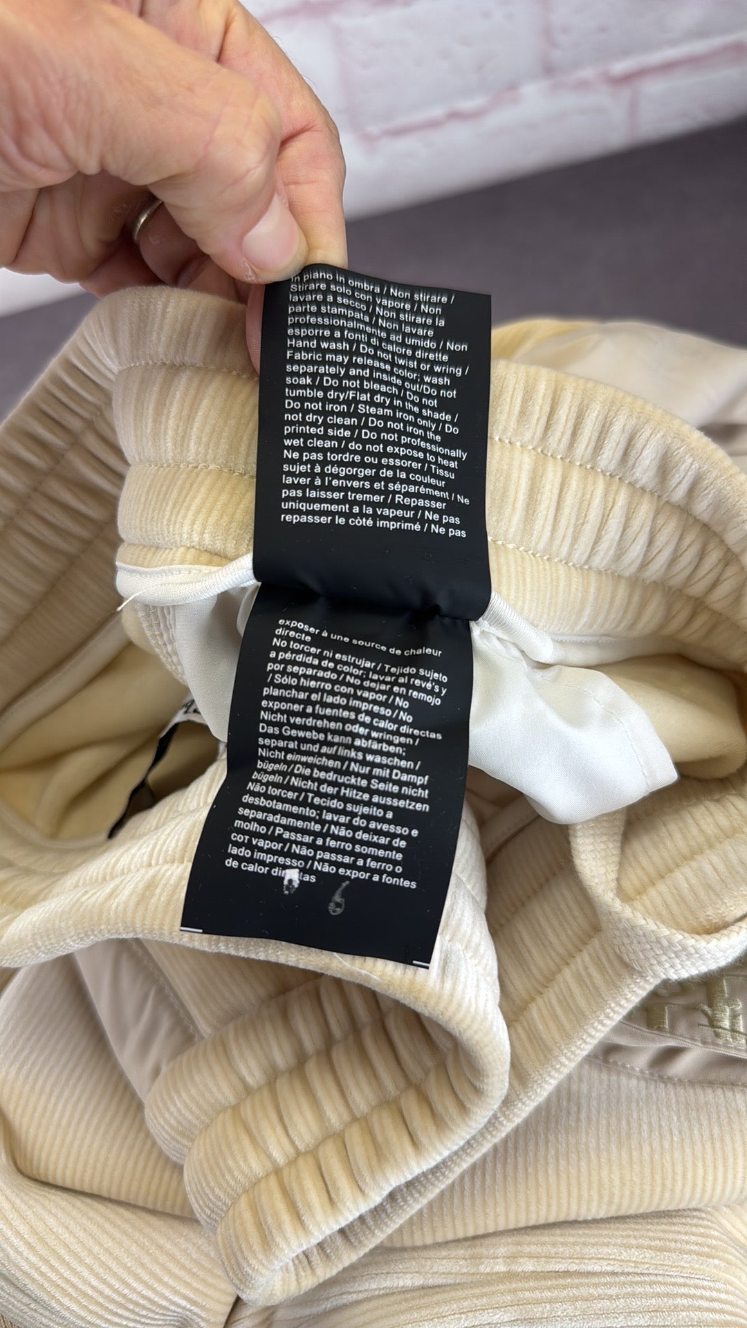 Christian Dior Soft Oblique Tan Joggers Large