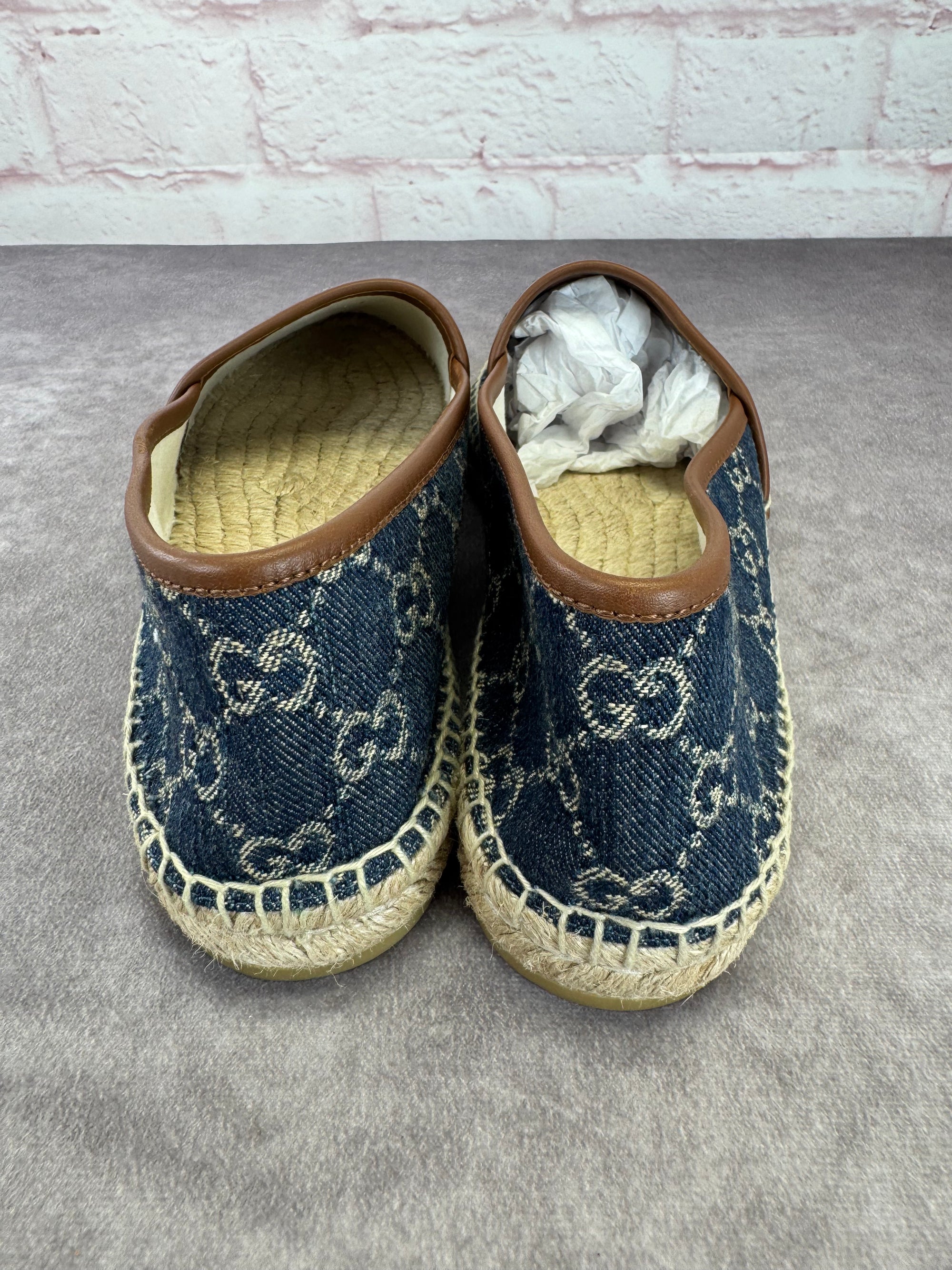 Gucci Denim Monogram GG Espadrilles 42