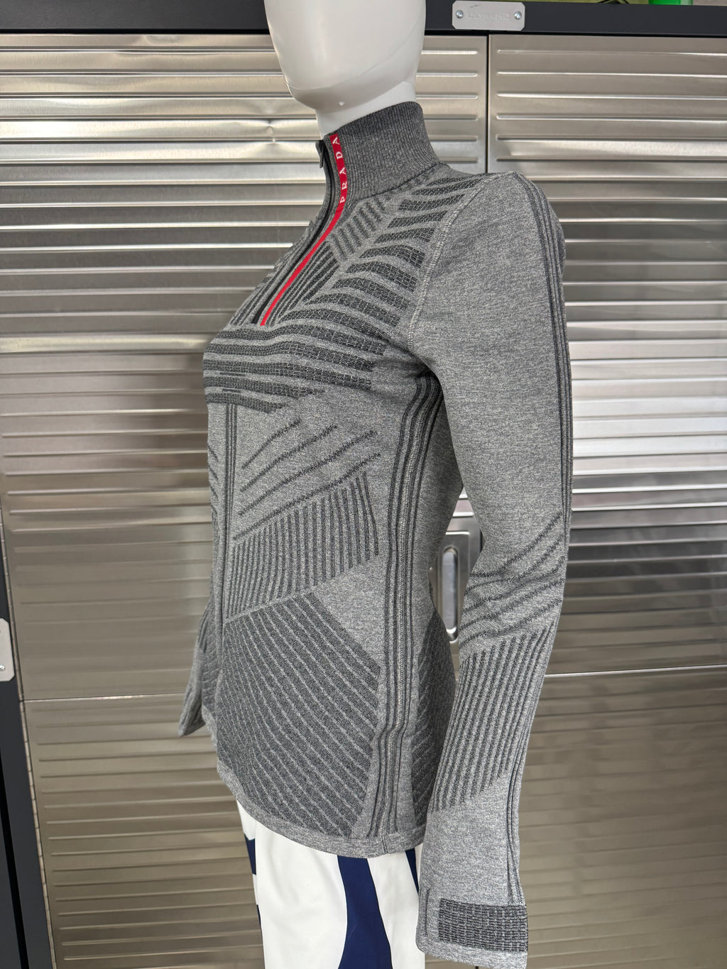 Prada Techno Knit Turtleneck Women's Pullover Large