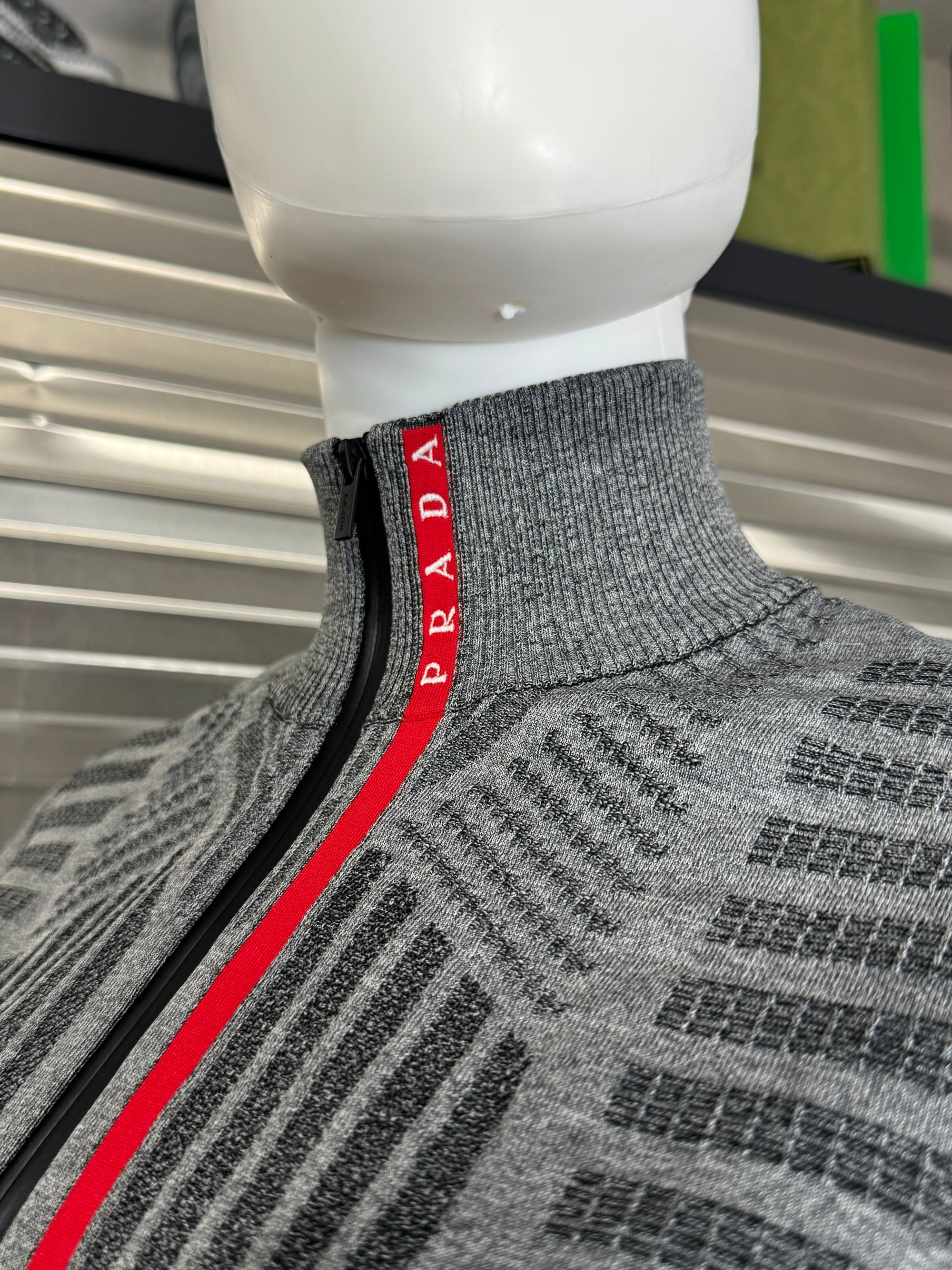 Prada Techno Knit Turtleneck Women's Pullover Large