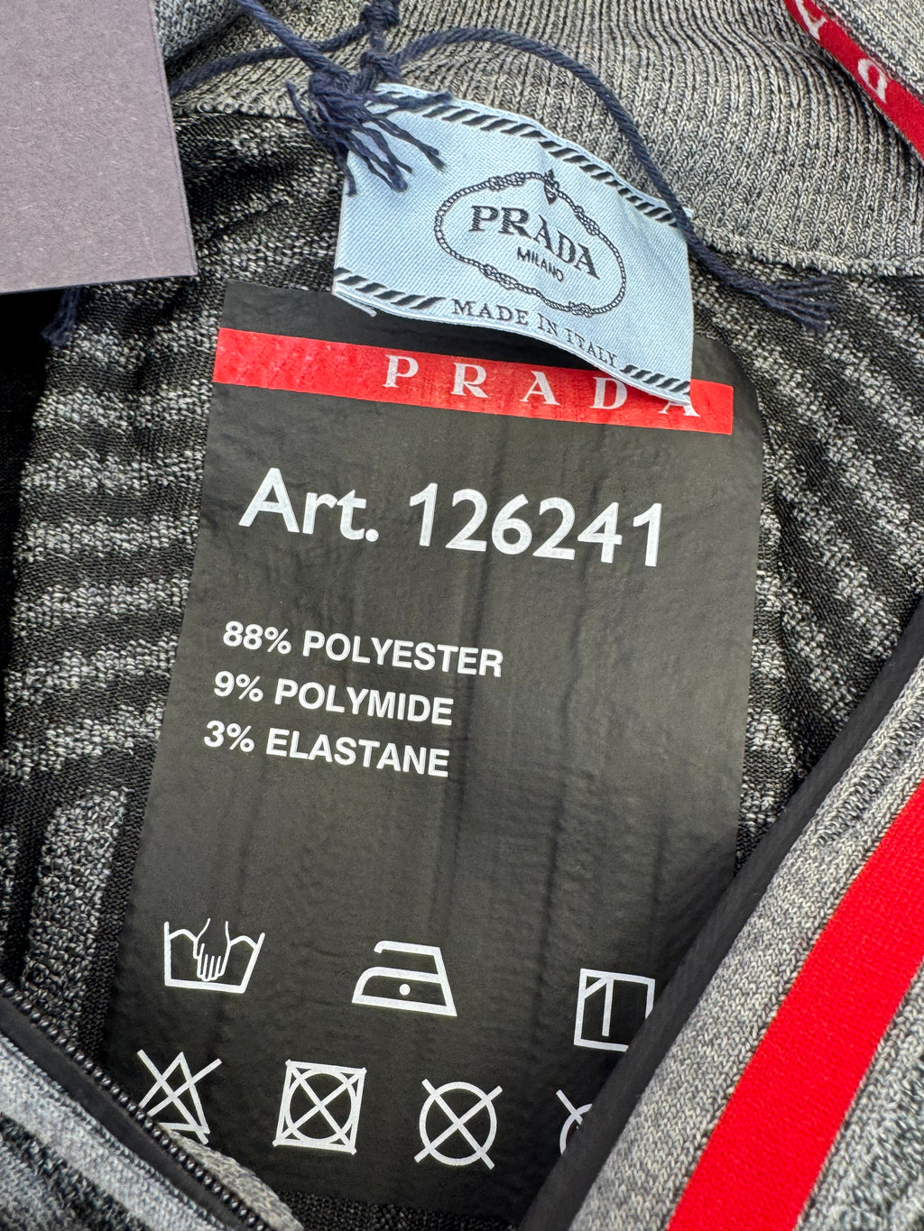 Prada Techno Knit Turtleneck Women's Pullover Large